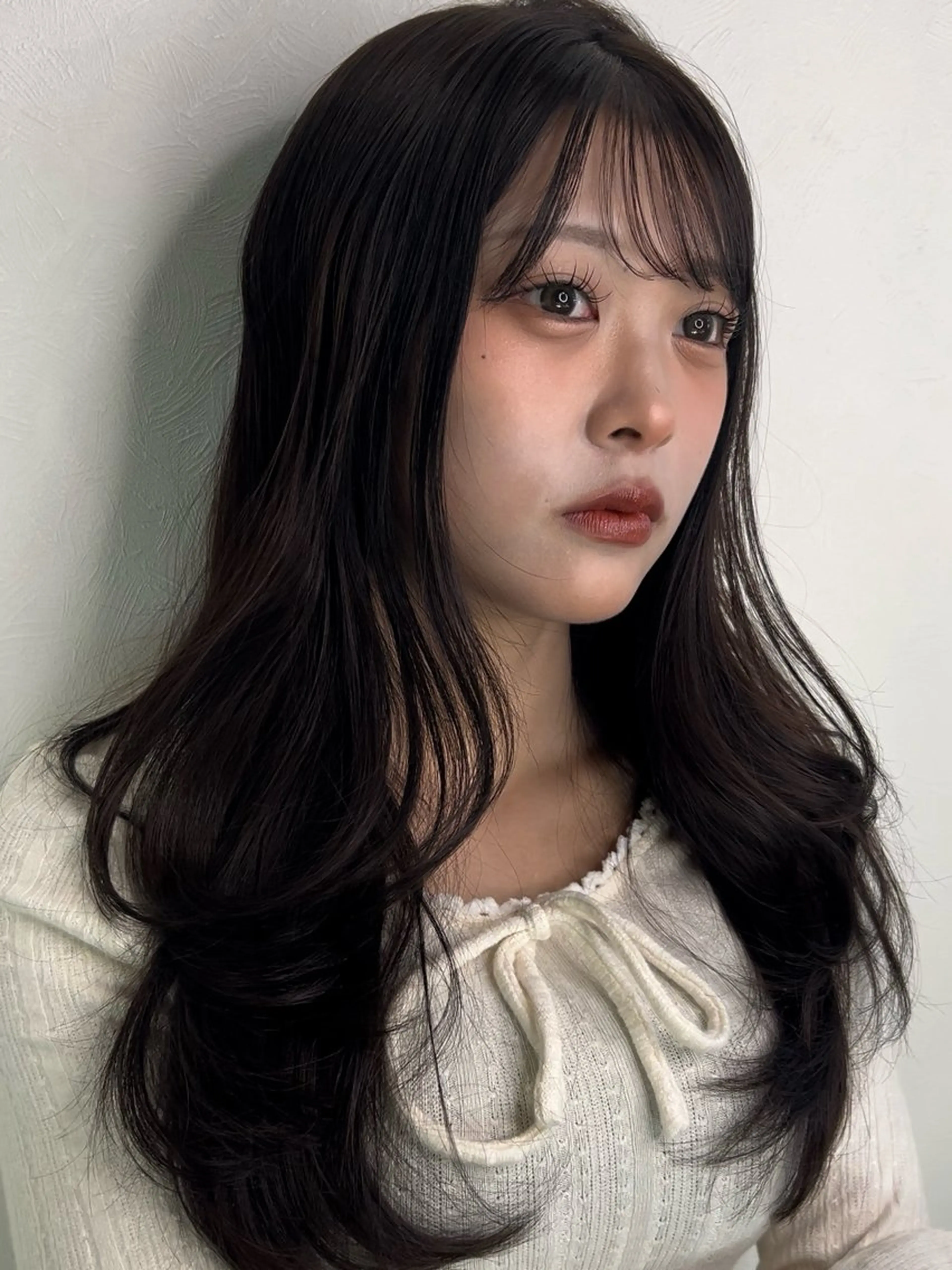 ロング カット ヘアカラー トリートメント 剣持友希/高崎 ifh iizukaのヘアスタイル