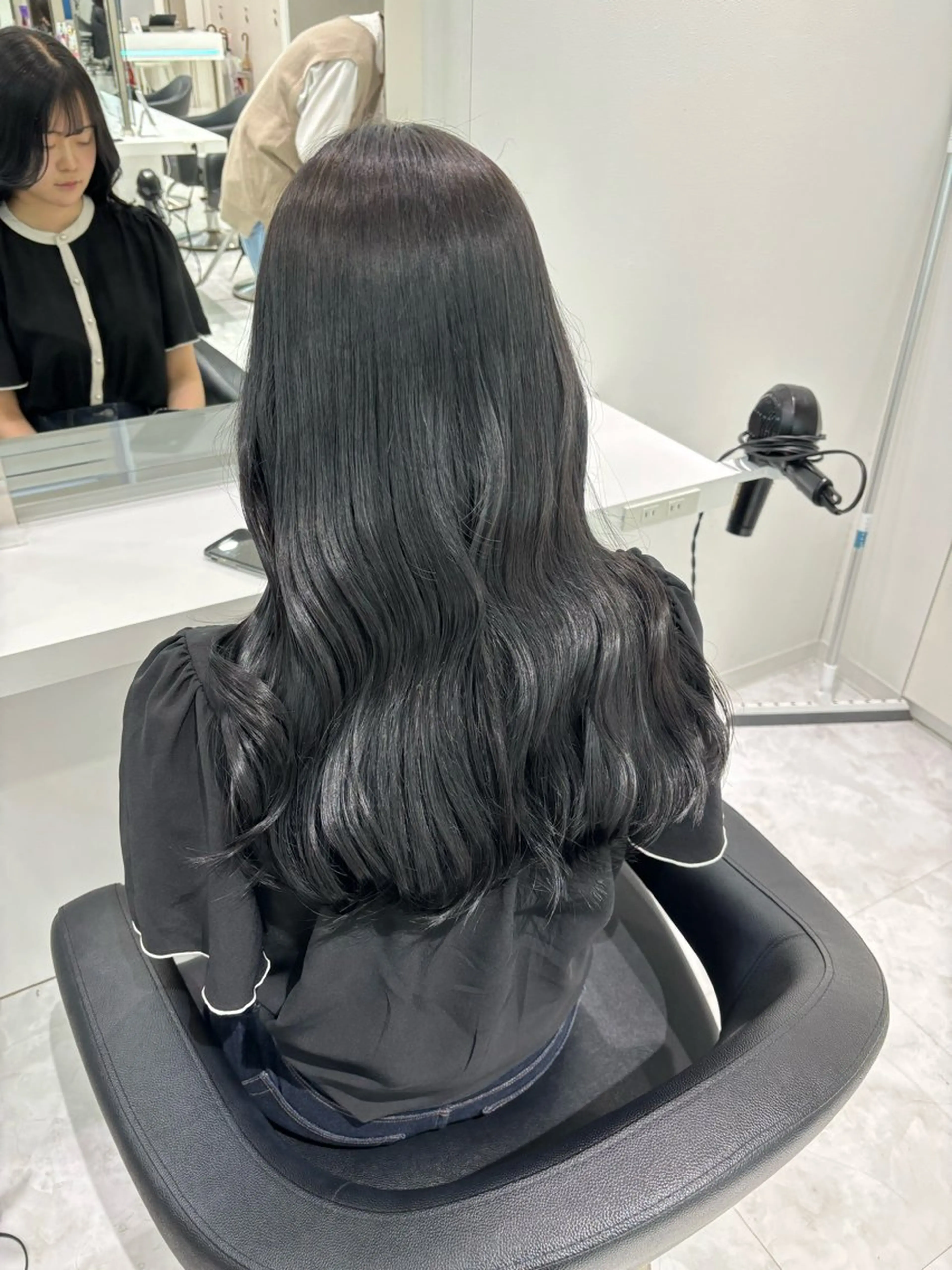 ロング ヘアカラー トリートメント ヘアセット 都内1優しい🤍透明 感カラー🤍サツキのヘアスタイル