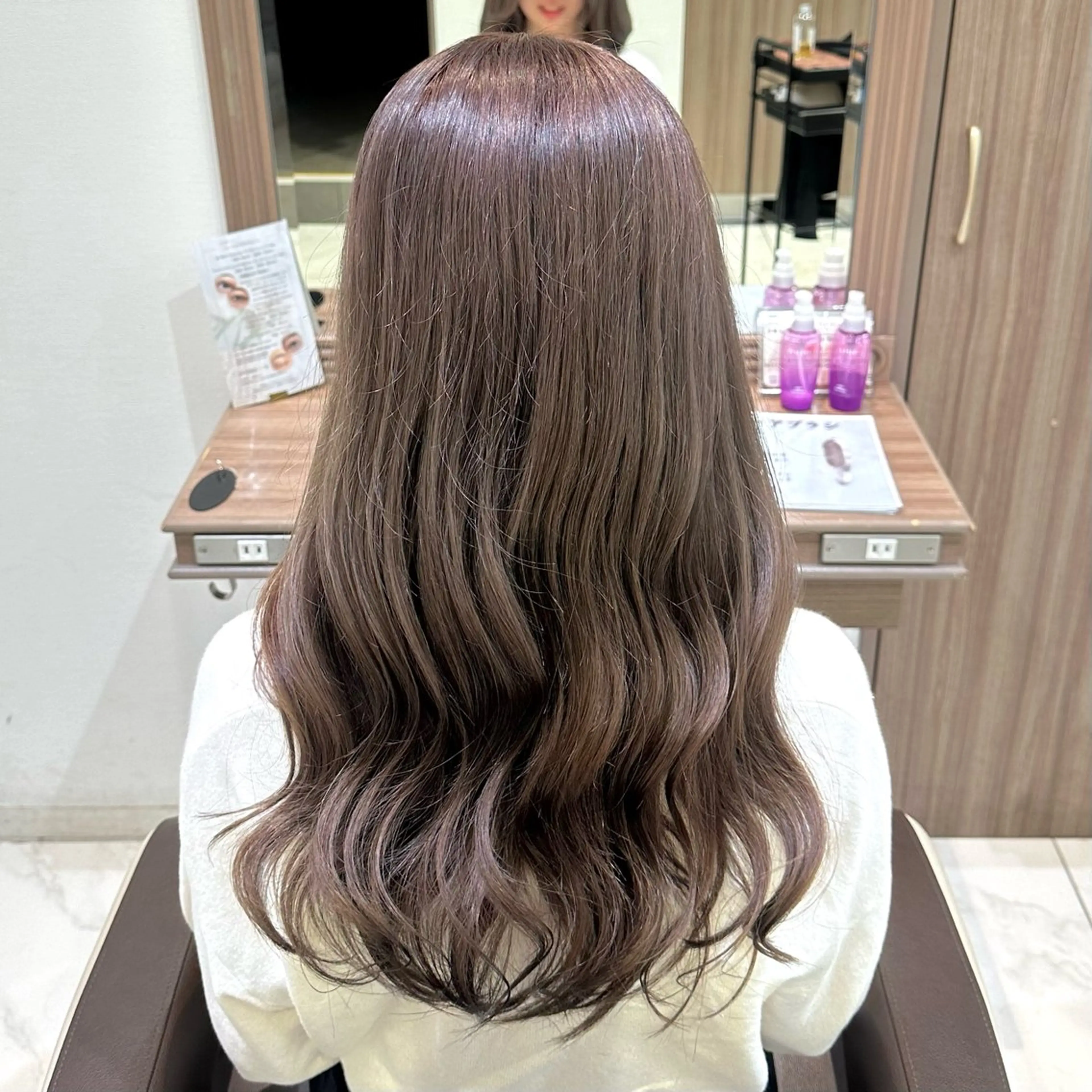 ロング カラー ブリーチ ブリーチなしカラー 𓍯暖色/韓国風 田中沙羅‎𓍯のヘアスタイル