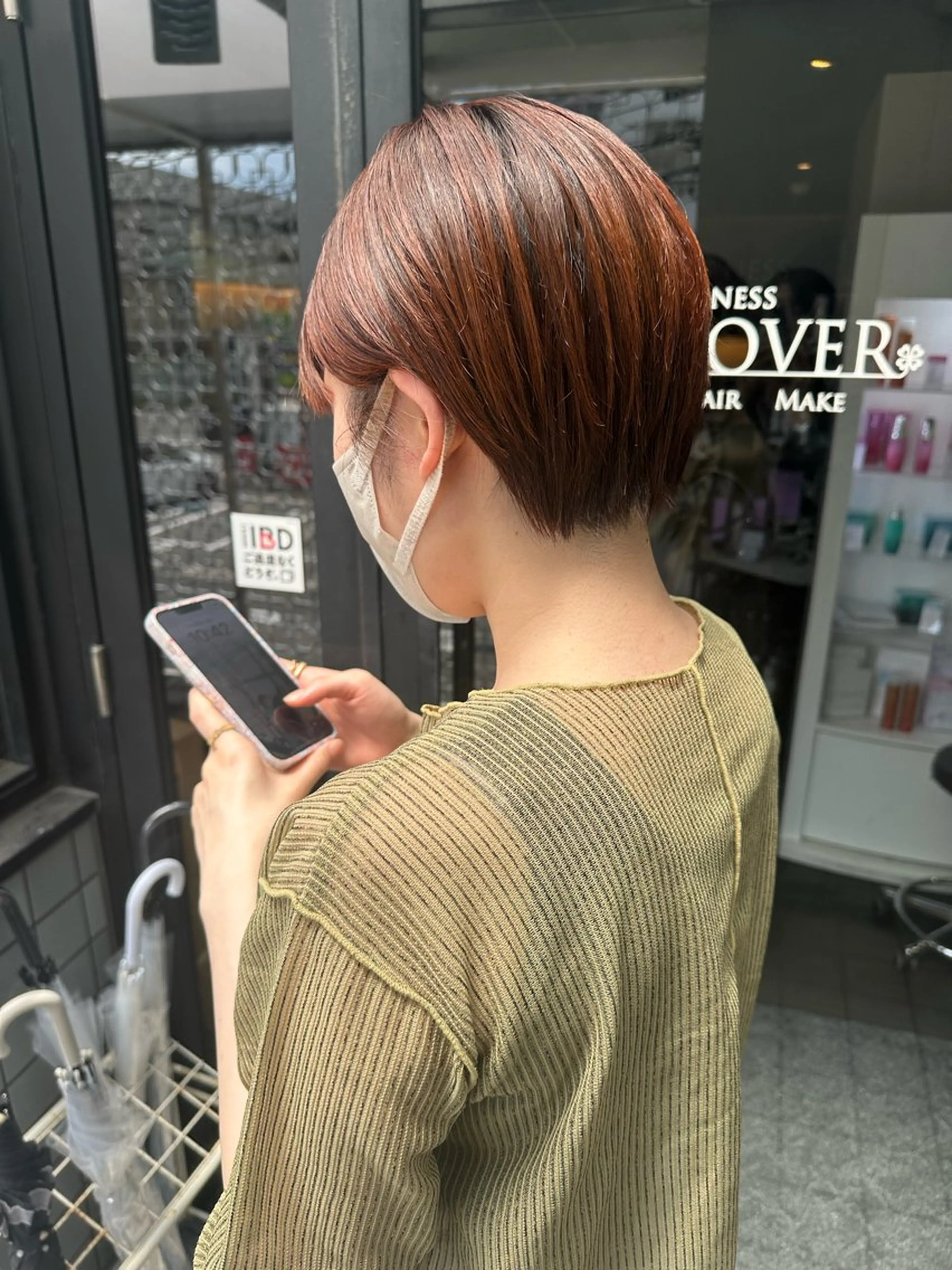 ショート カラー カット ヘアカラー トリートメント SAKURA🌸 レイヤー/グレージュのヘアスタイル