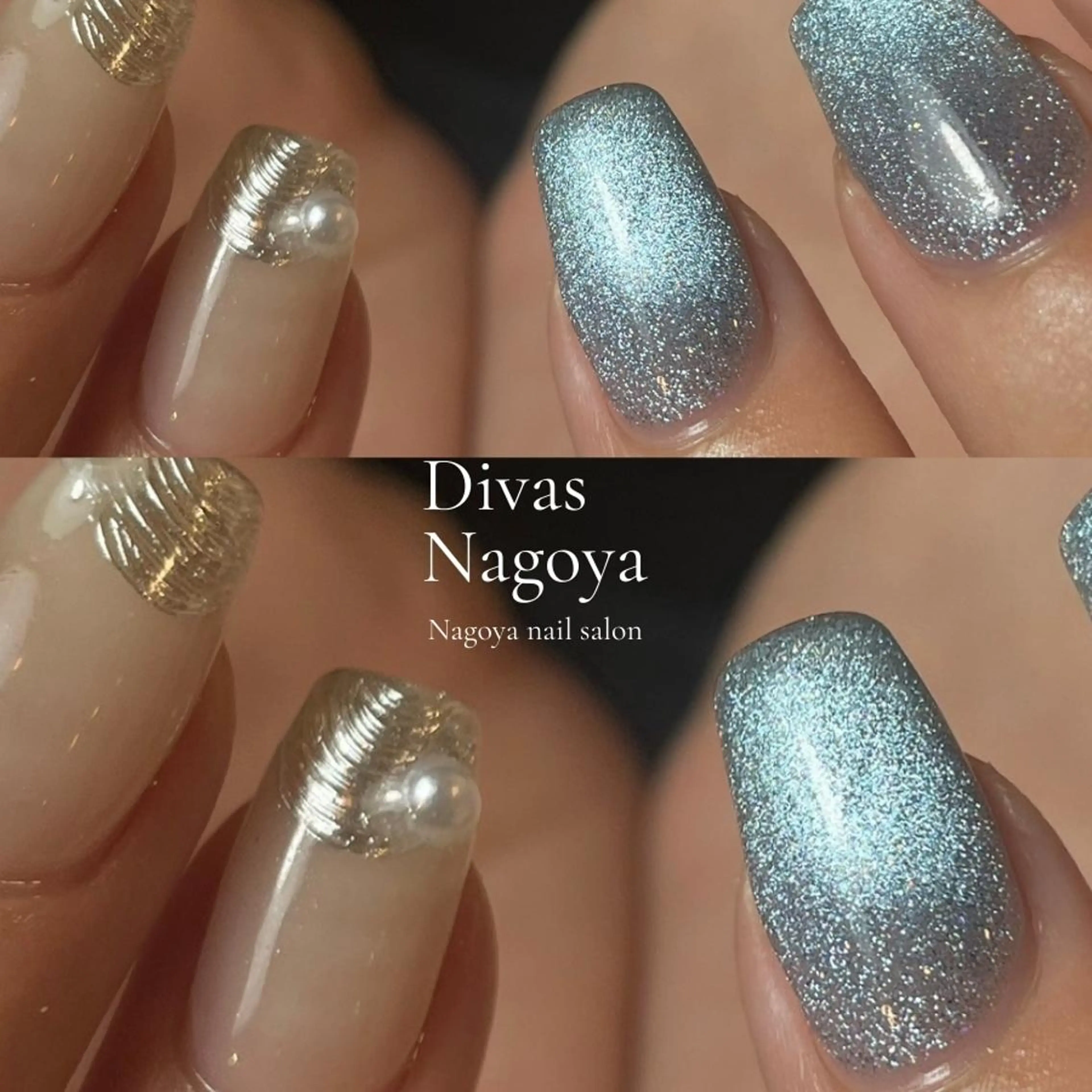 ネイル アートネイル 長さ出し ジェルネイル 韓国ネイル マグネットネイル 🎀Sakae D.d nail🎀のネイルデザイン