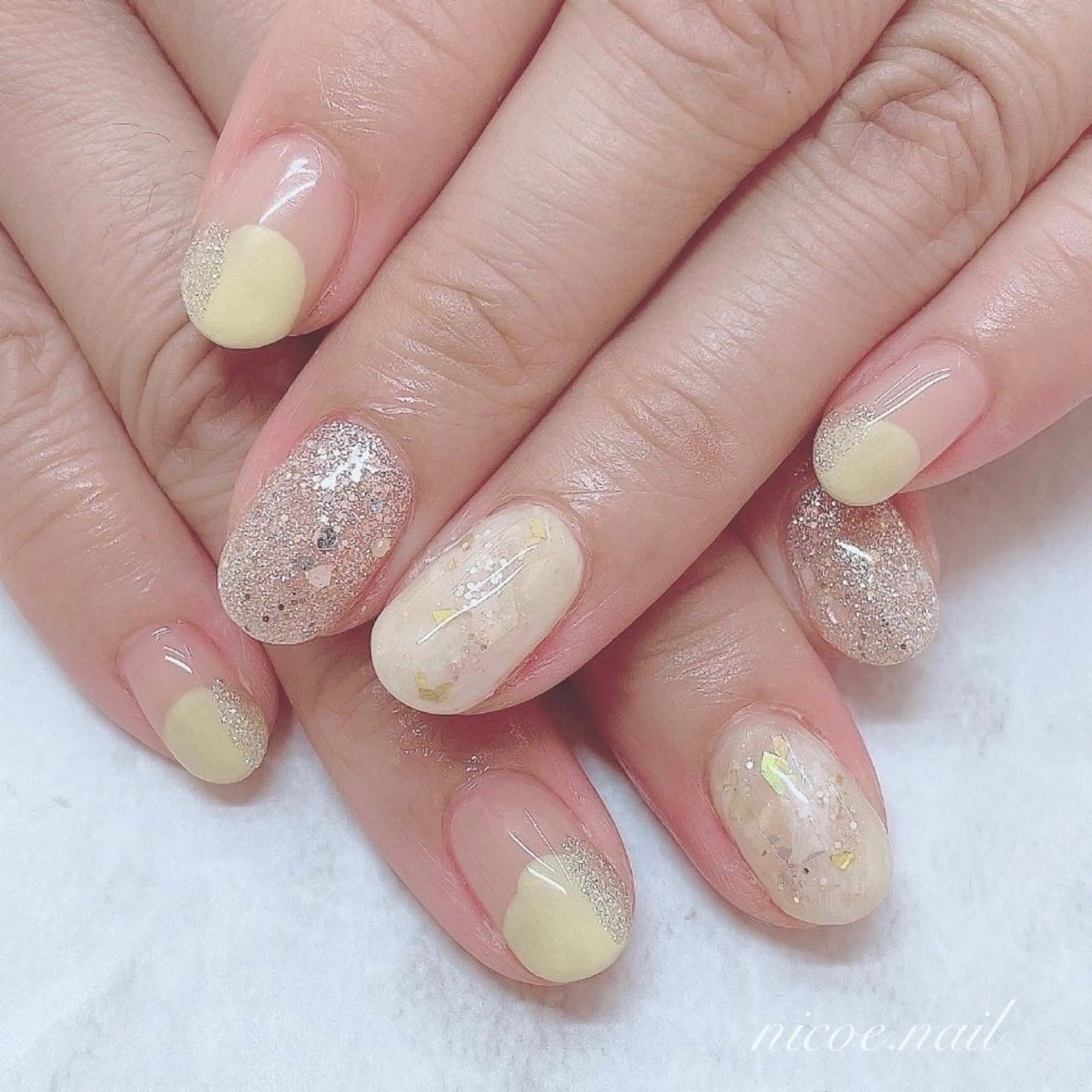 ネイル アートネイル フラワーネイル ニュアンスネイル オフィスネイル ワンカラーネイル ネイルサロン　nicoe【ニコエ】所属・ネイルサロン nicoeのネイルデザイン