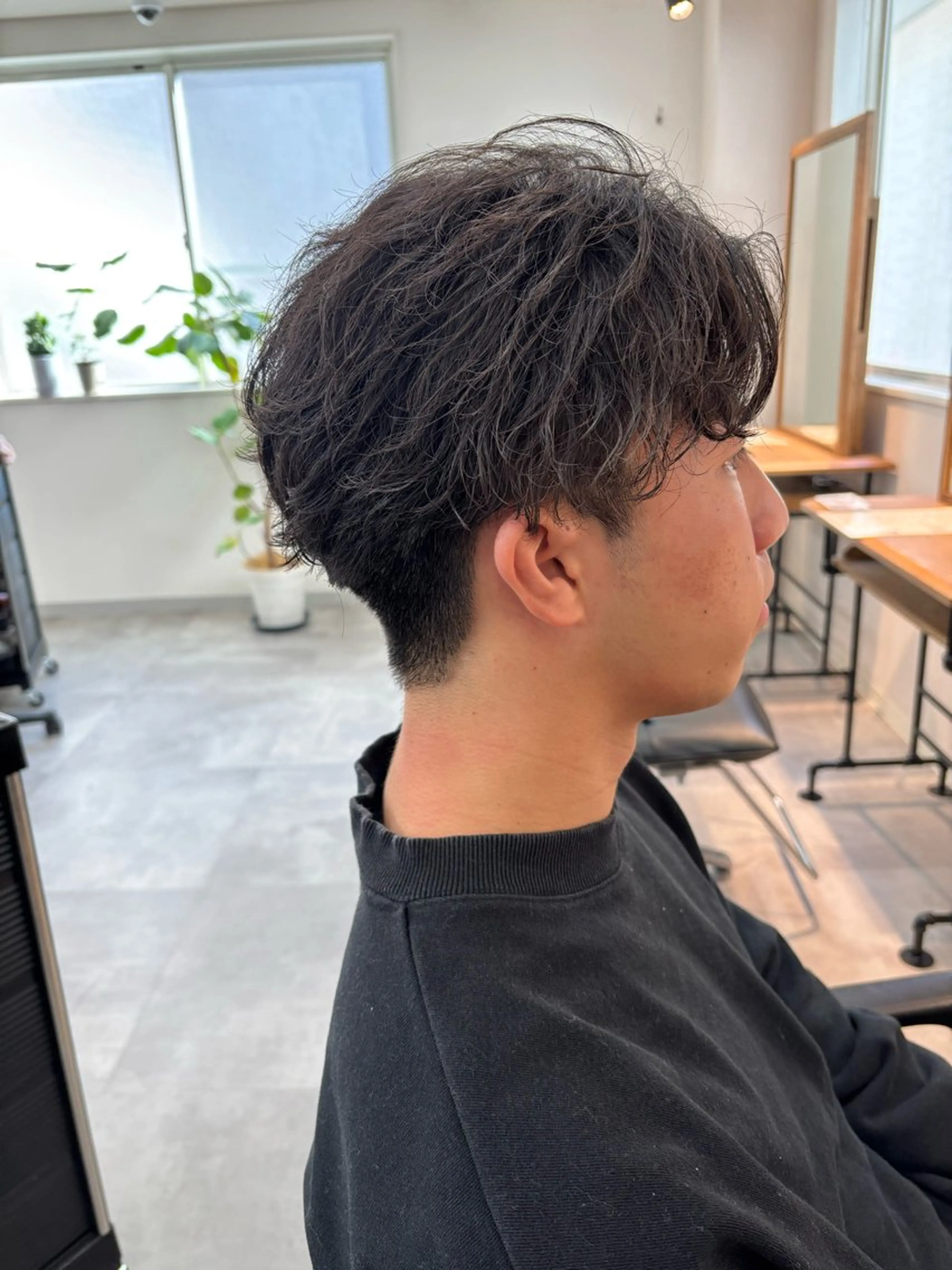 パーマ メンズ フェザーパーマ メンズパーマ カット パーマ 保立/メンズカット 千葉駅フェザーパーマのヘアスタイル