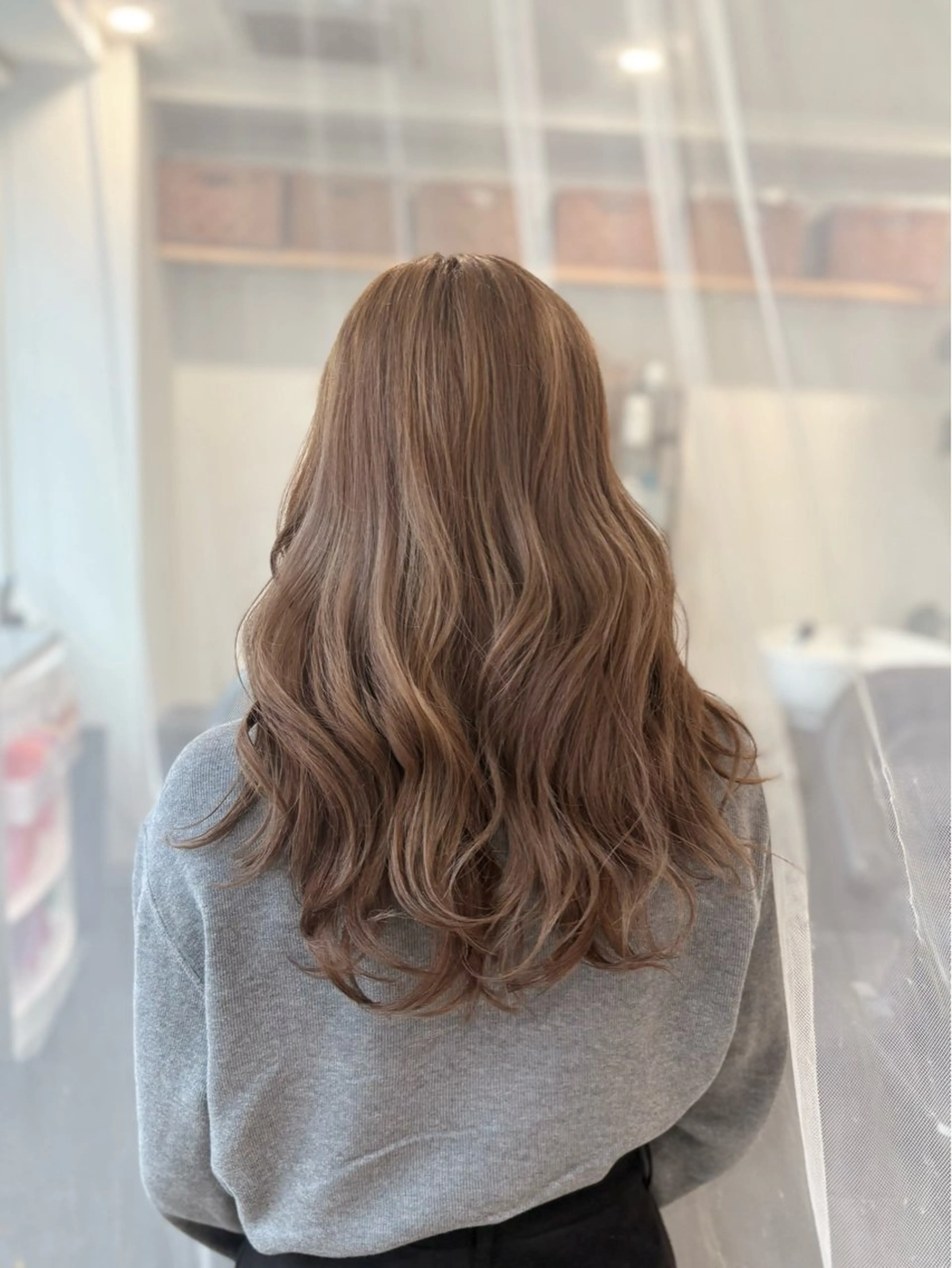 ロング カラー カット ヘアカラー トリートメント GaKu/ブリーチ /デザイン/ブロンドのヘアスタイル