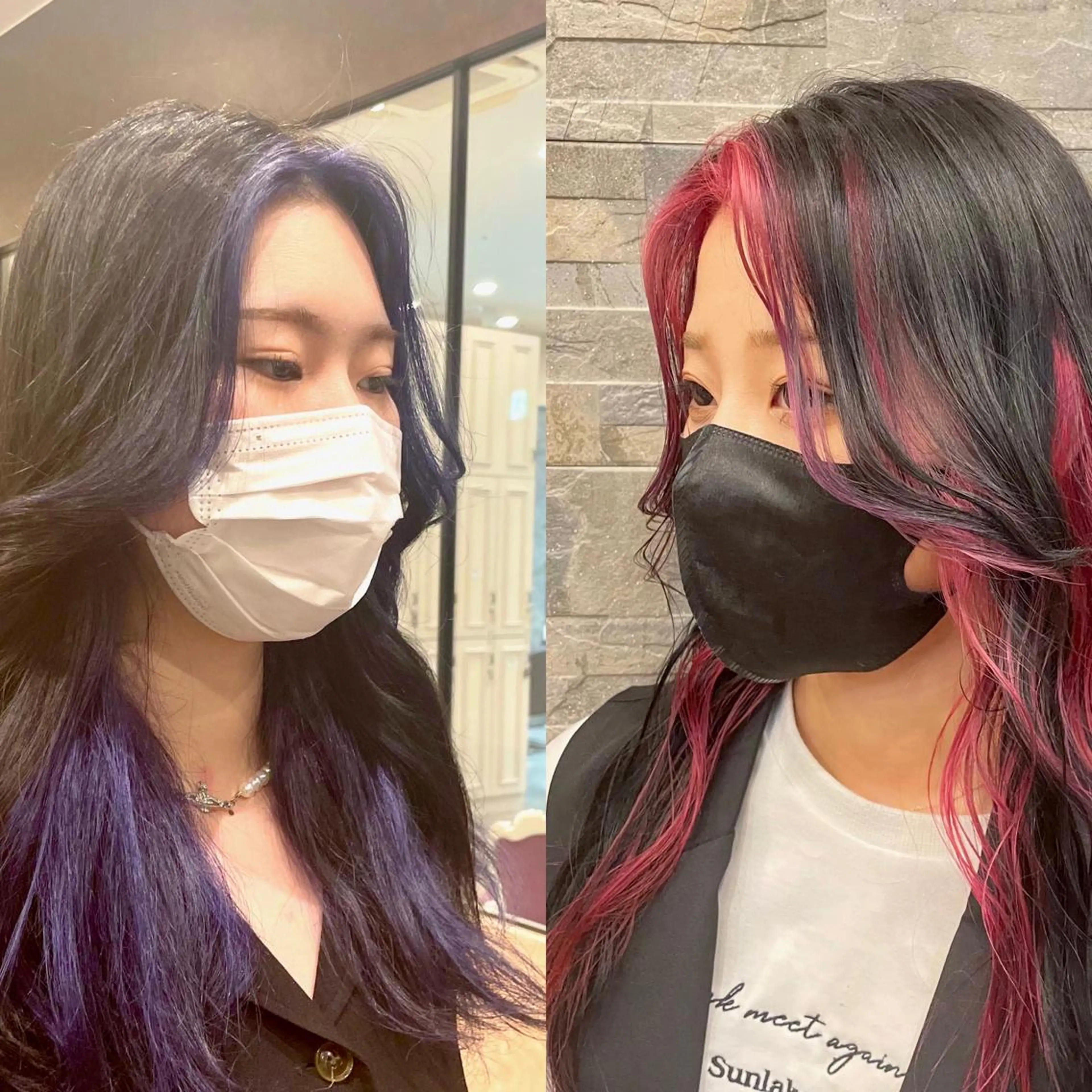 セミロング ミストバング La Blessグランサロン梅田店所属・梅田美容室/ブリーチ なし/レイヤーカットのヘアスタイル