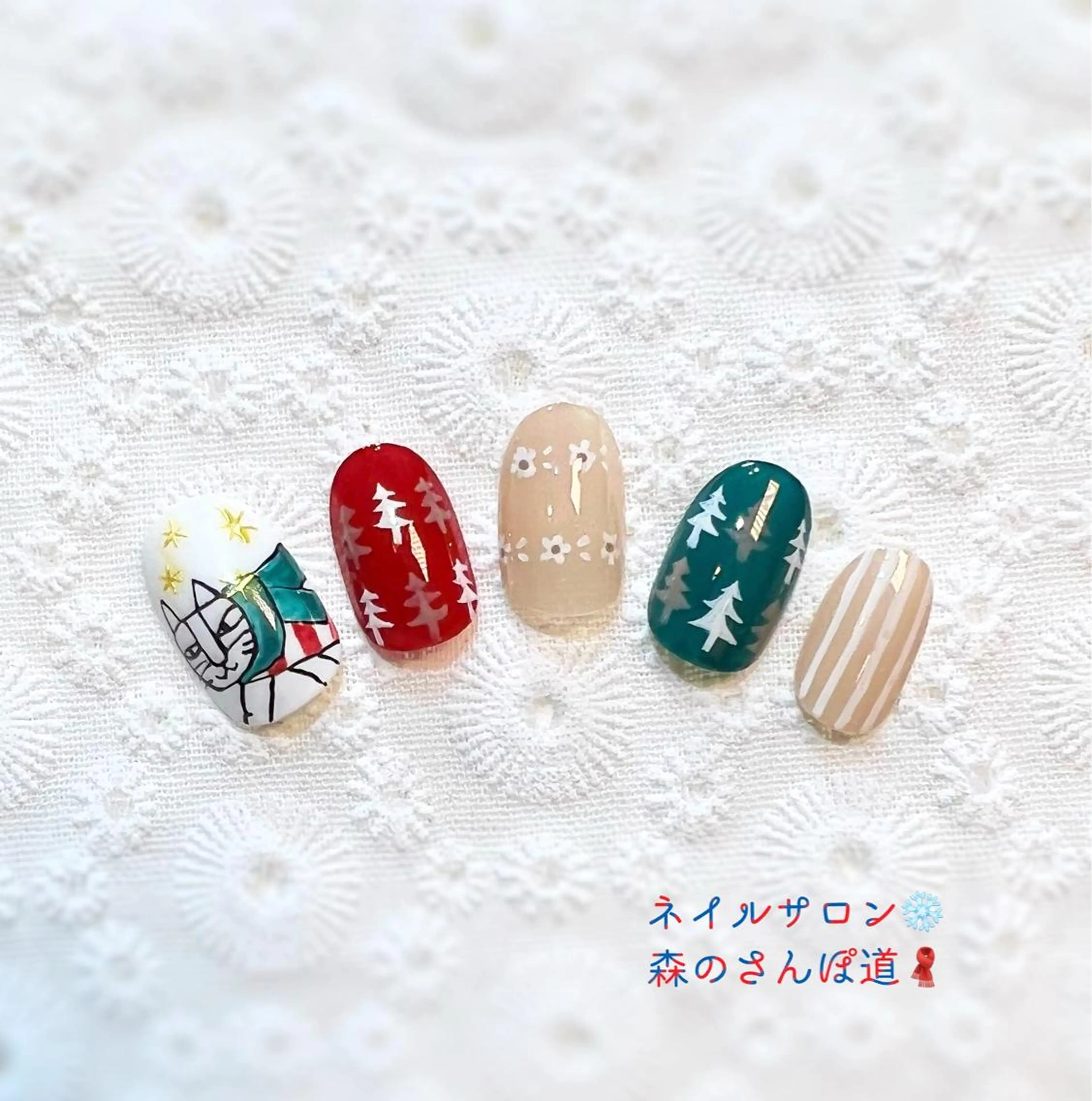ネイル ハンドネイル 森のさんぽ道所属・ショートネイル 森のさんぽ道のネイルデザイン