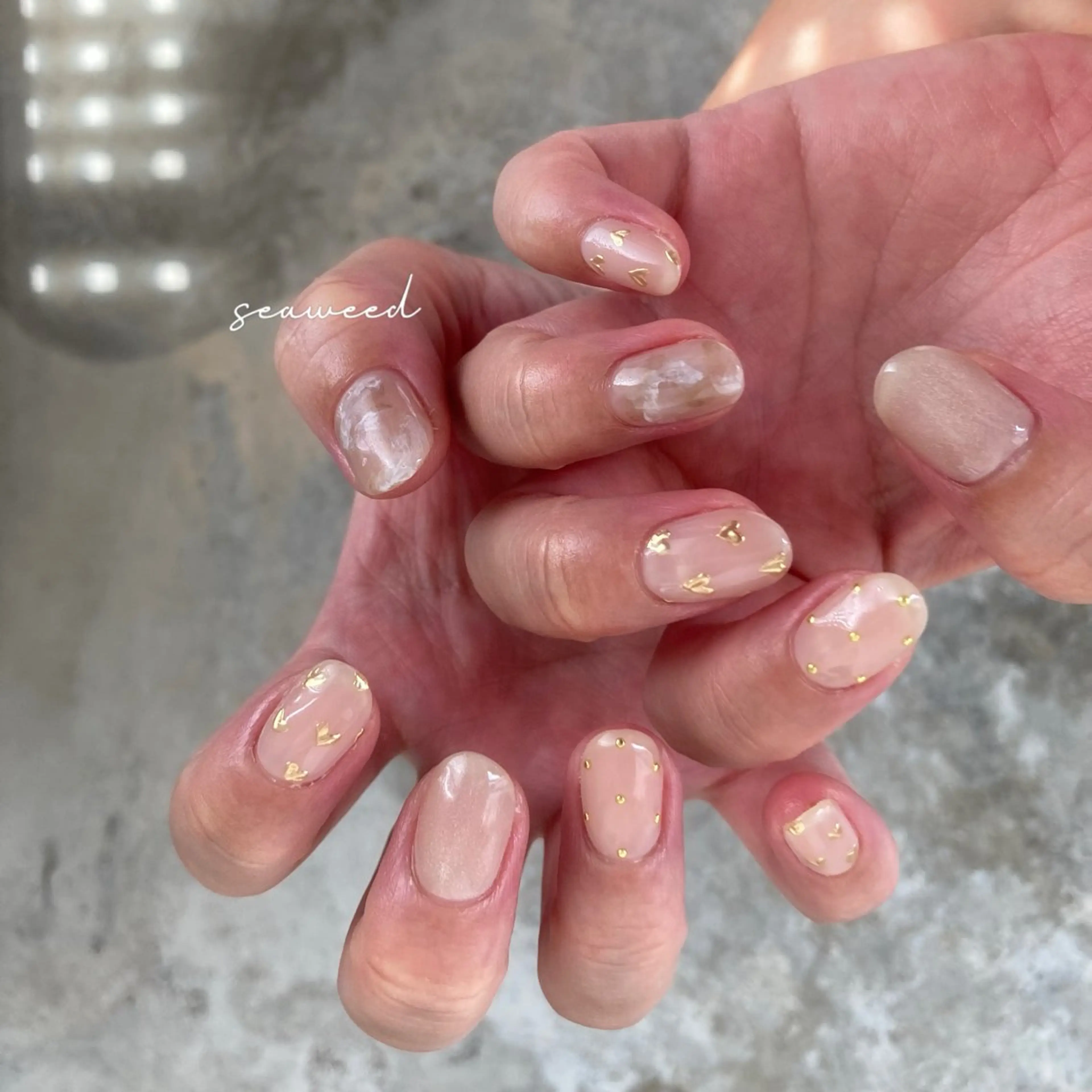 ネイル ハンドネイル seaweed nailのネイルデザイン