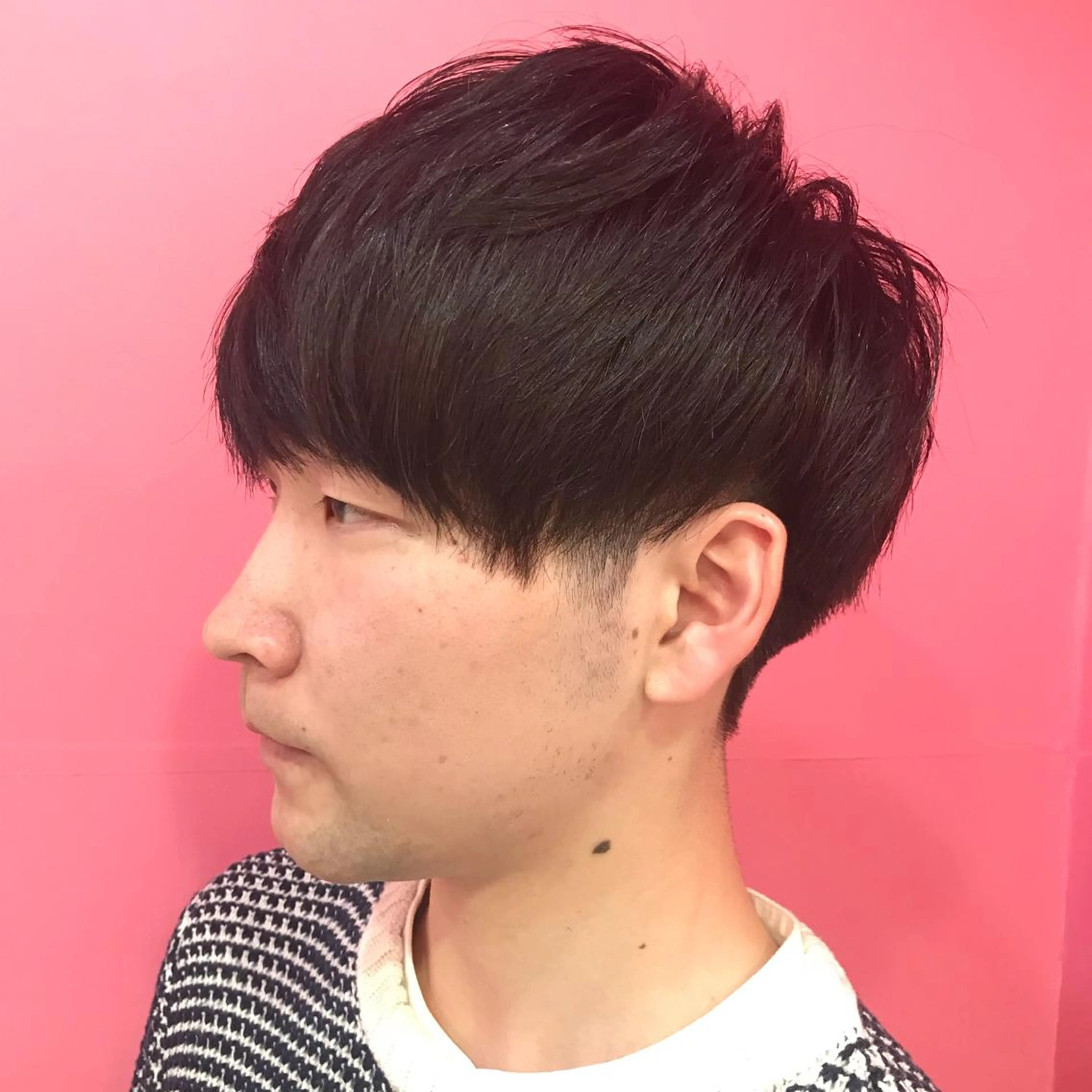 ショート カラー メンズ マッシュ カット パーマ Vir by browのヘアスタイル
