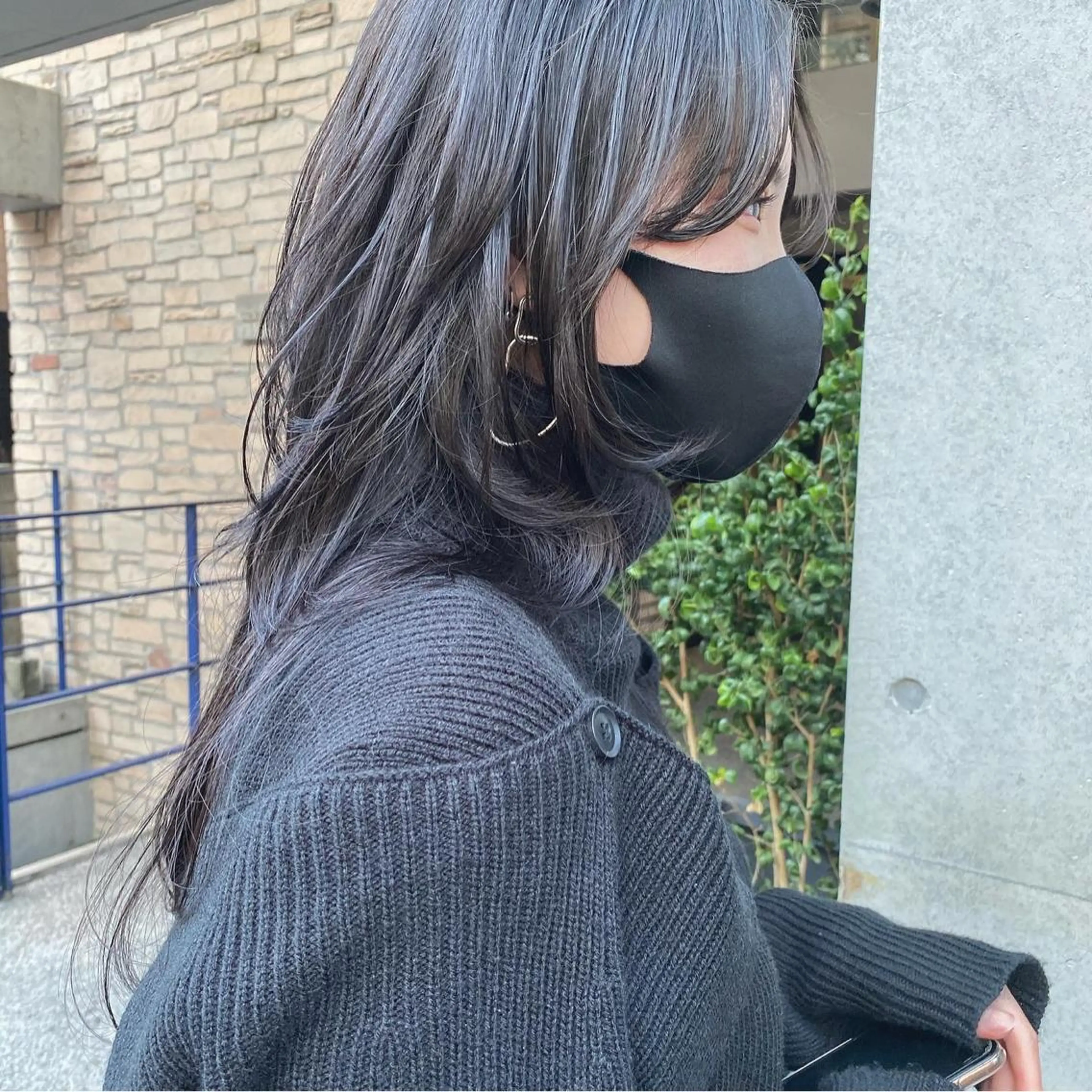 ロング レイヤーカット ウルフカット やまもと さえのヘアスタイル