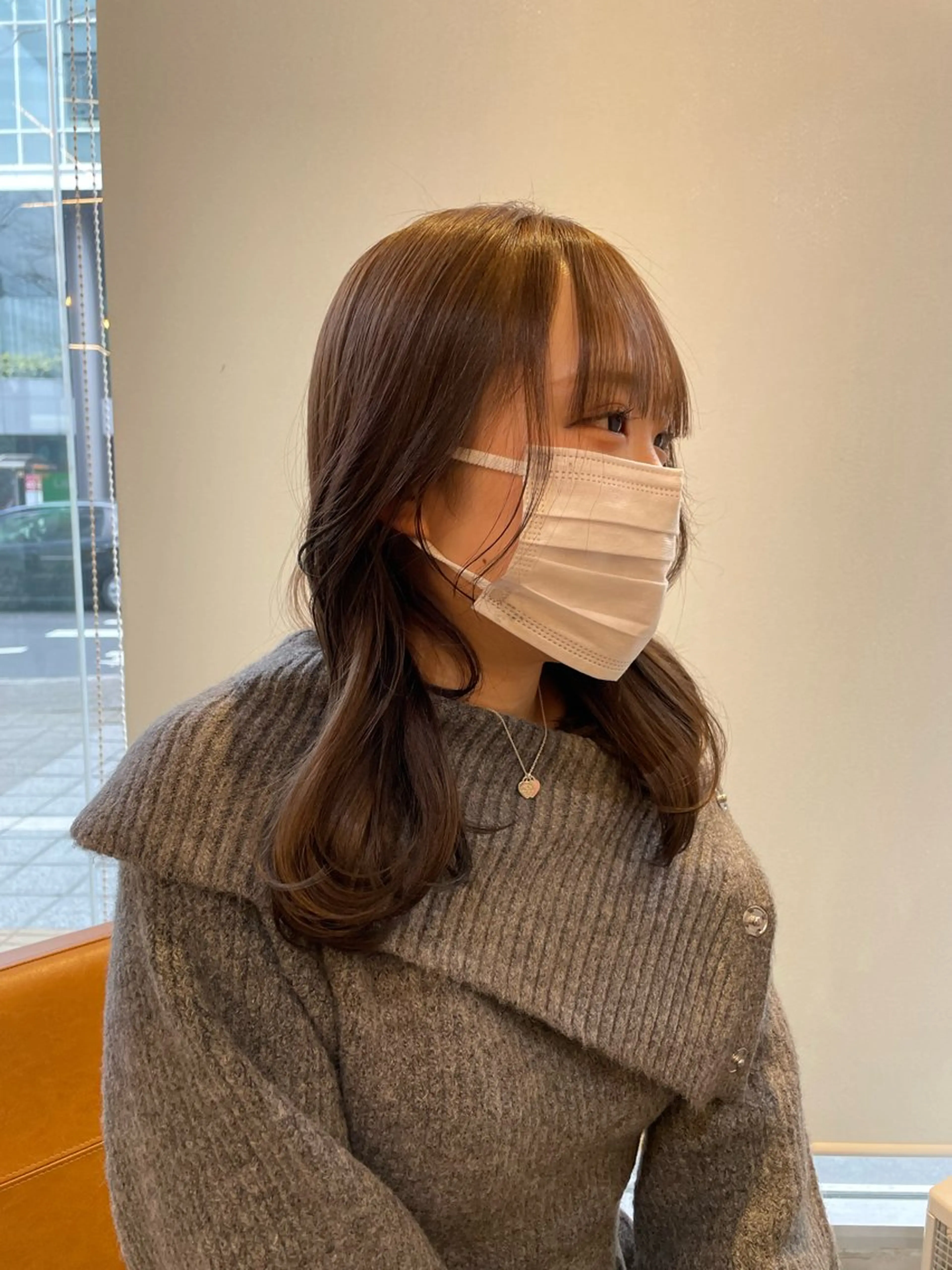 ミディアム ヘアカラー 透明感/暖色カラー いっきのヘアスタイル