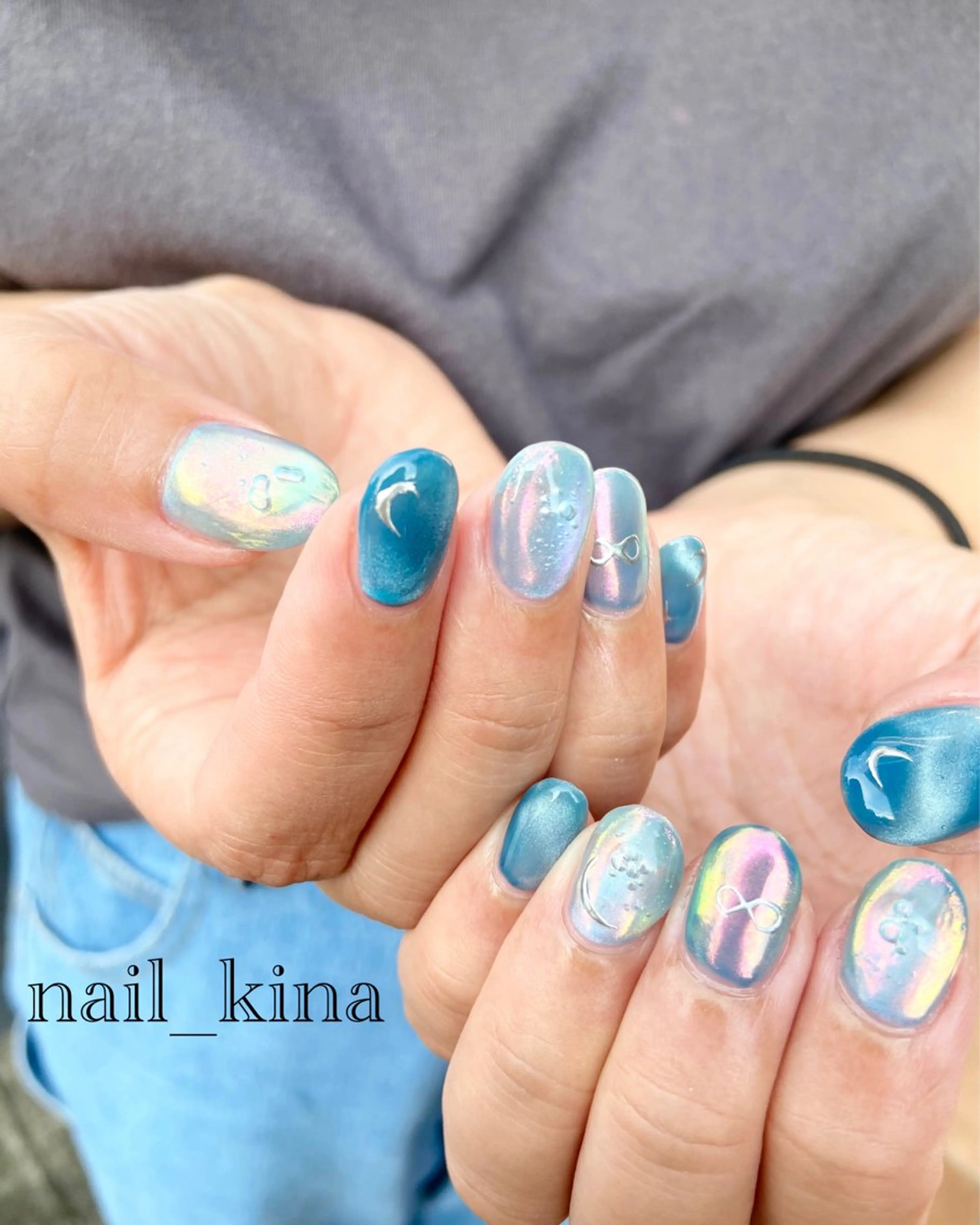 ネイル マグネットネイル ハンドネイル nail_ kinaのネイルデザイン