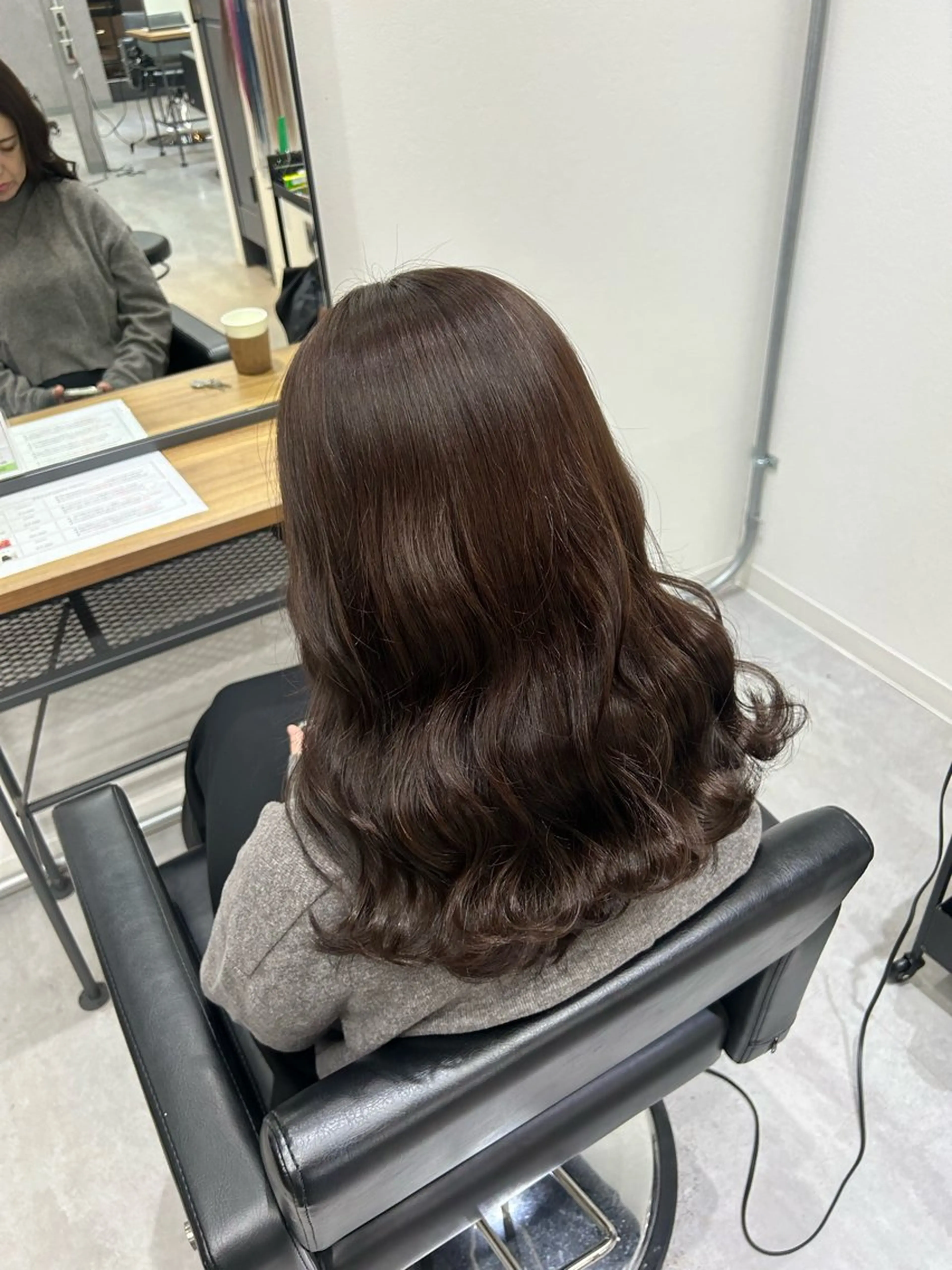 セミロング SAKI🫧透明感 カラー&エクステのヘアスタイル