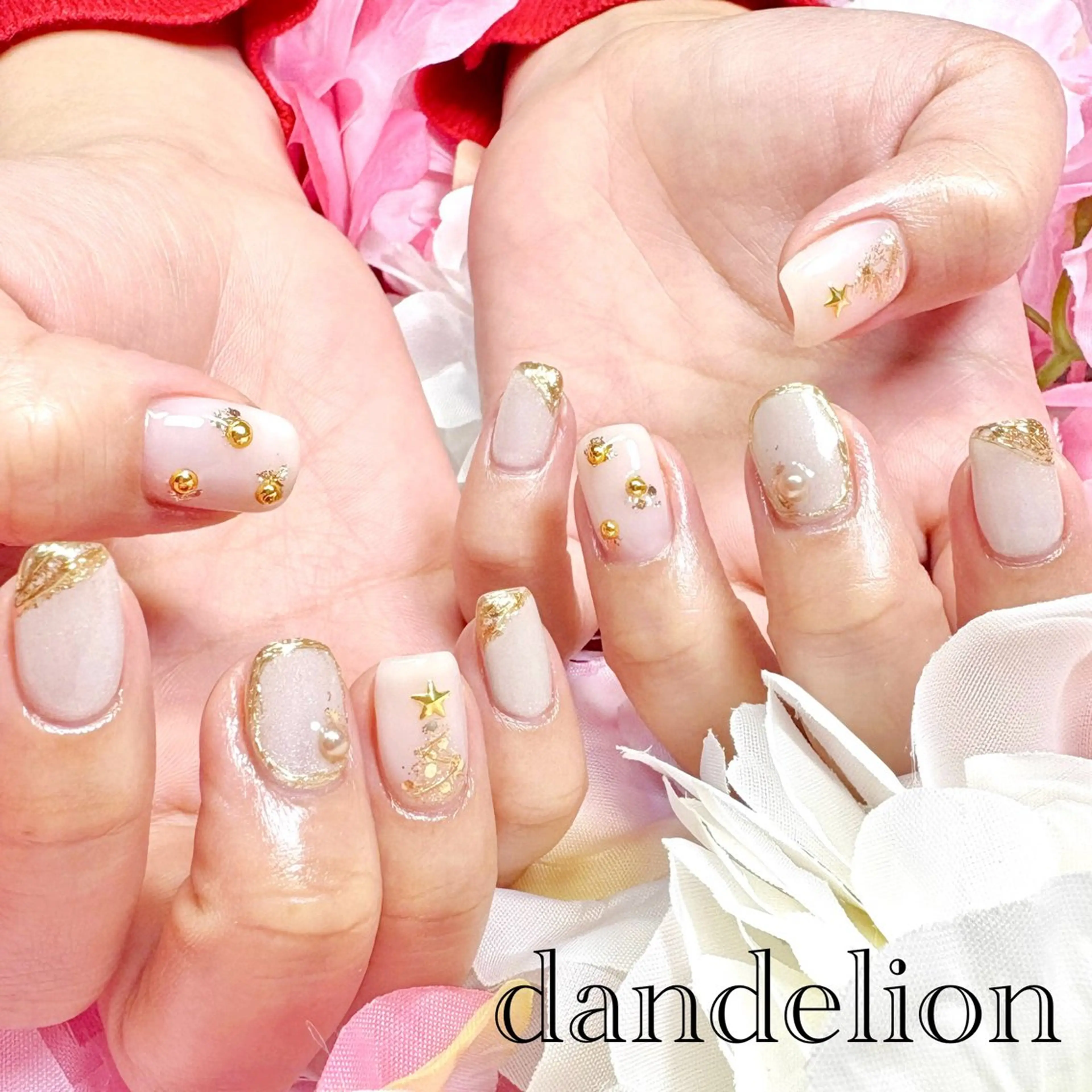 ネイル ハンドネイル ハンドケア dandelion ダンデライオンのネイルデザイン