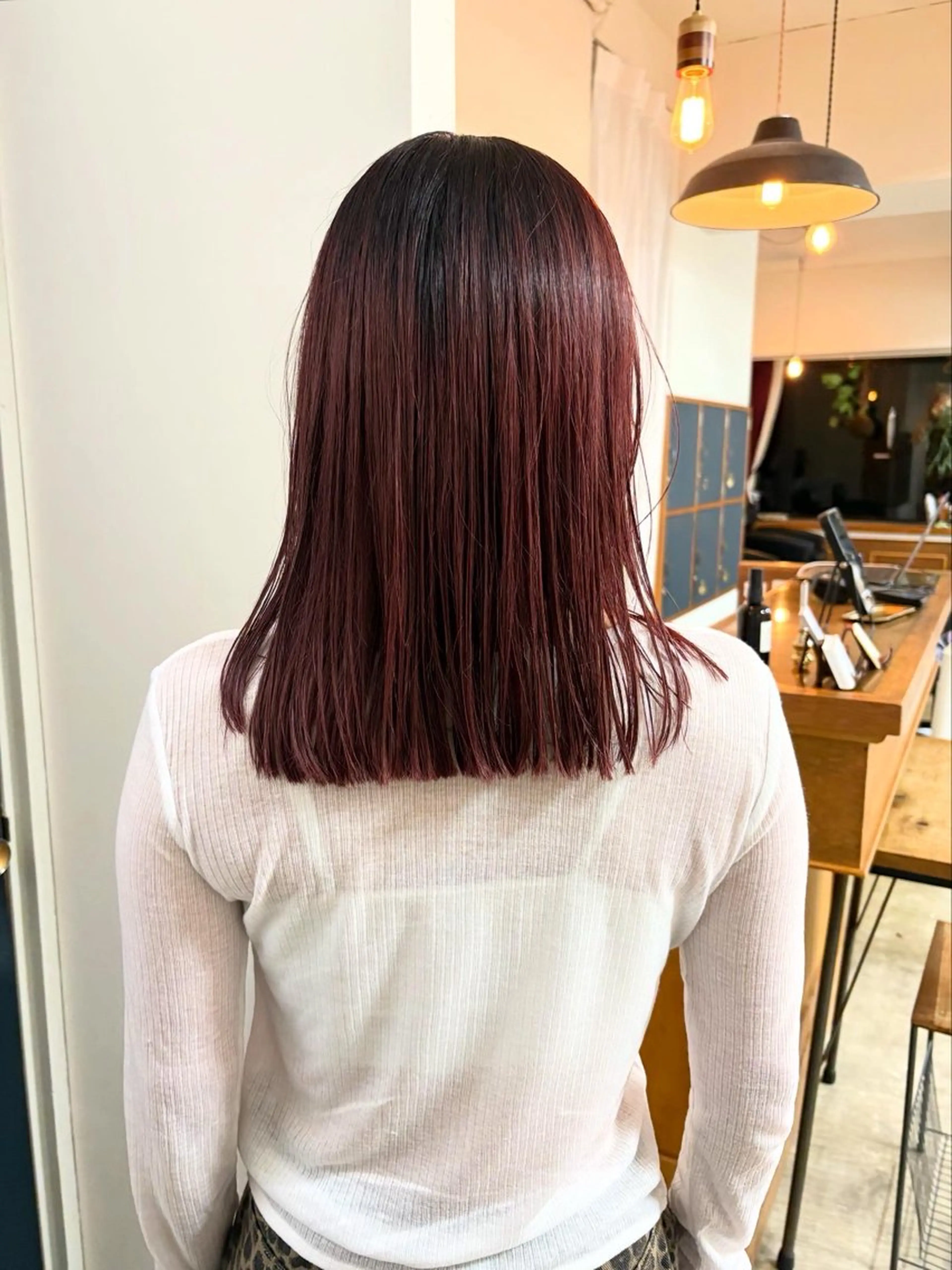 ミディアム カット ヘアカラー トリートメント takada kohのヘアスタイル