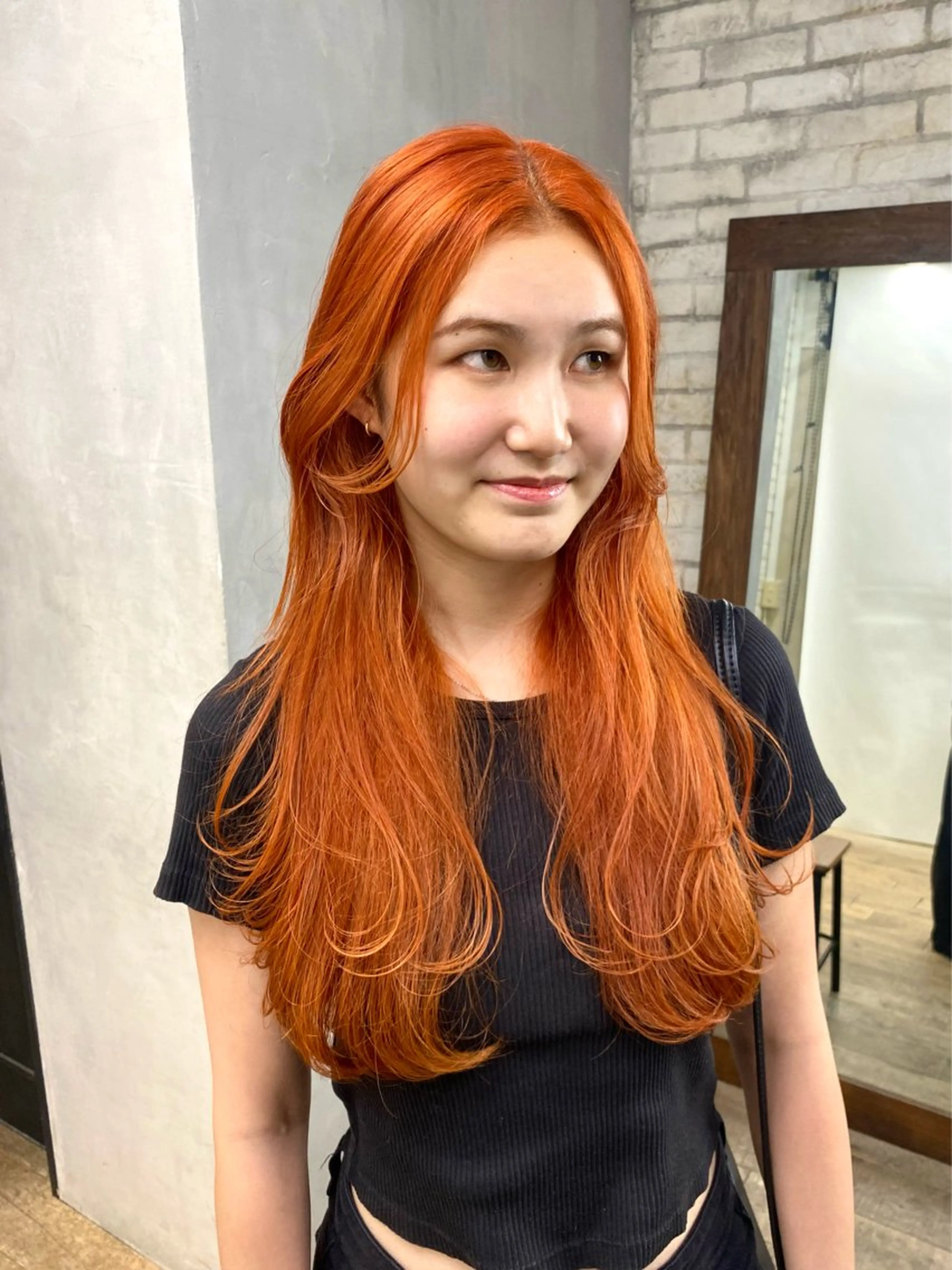 ロング カラー 🌼似合わせボブ .暖色🌼浅井 遥のヘアスタイル