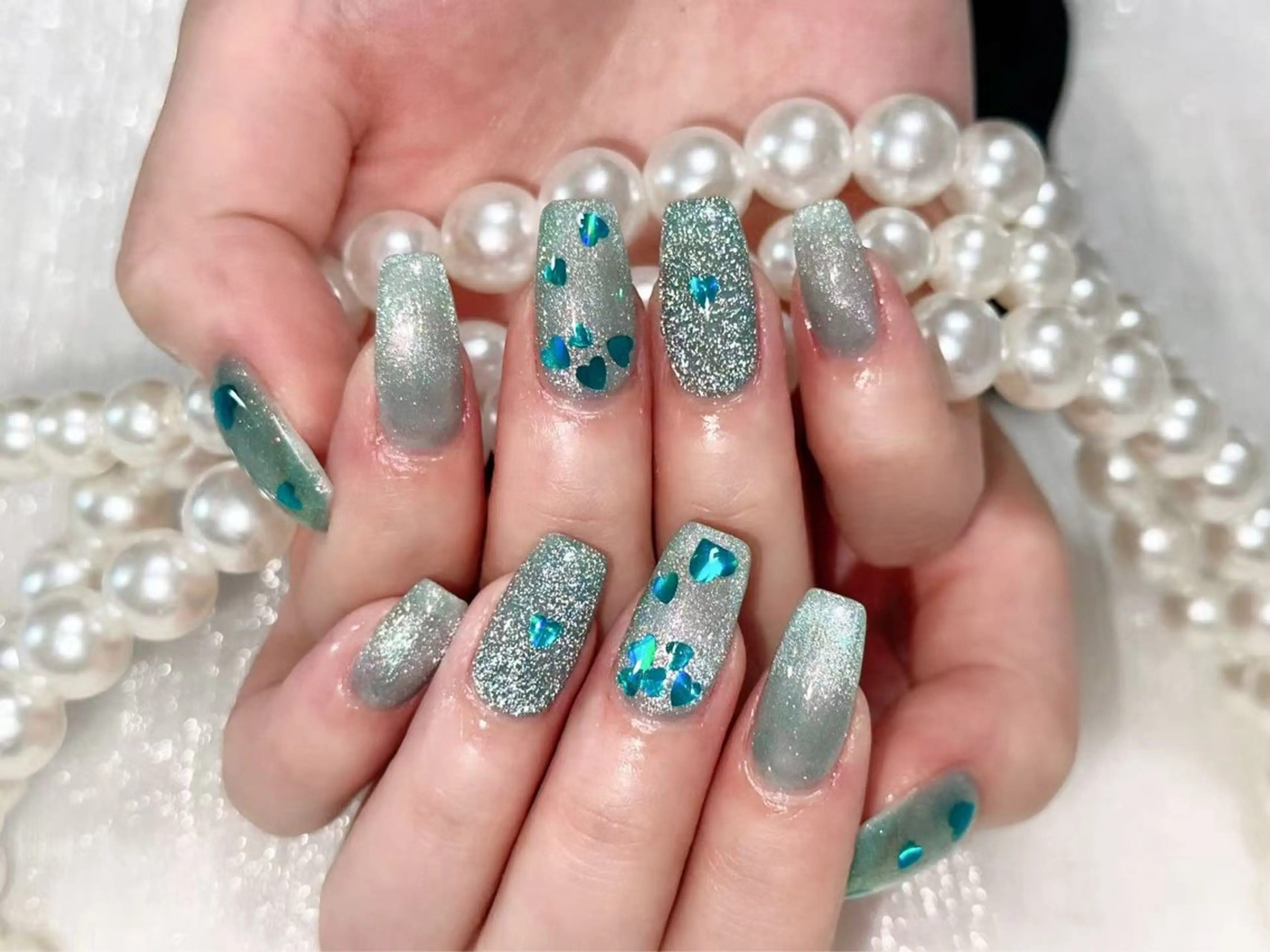 ネイル クリアネイル 成人式 フラッシュネイル フットネイル フレンチネイル 💫KASUMI 💅のネイルデザイン
