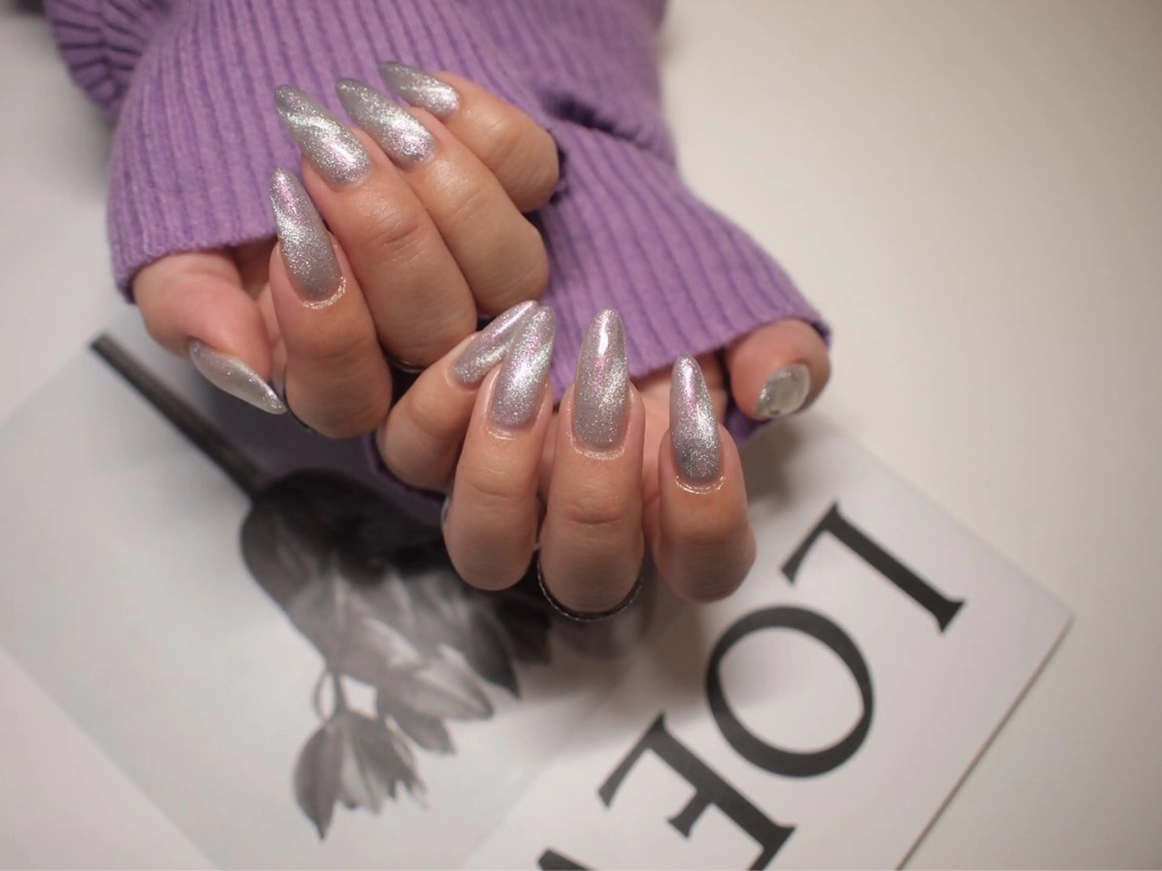 ネイル マグネットネイル スカルプネイル 【ＯＲＧＡＮ】 nailのネイルデザイン