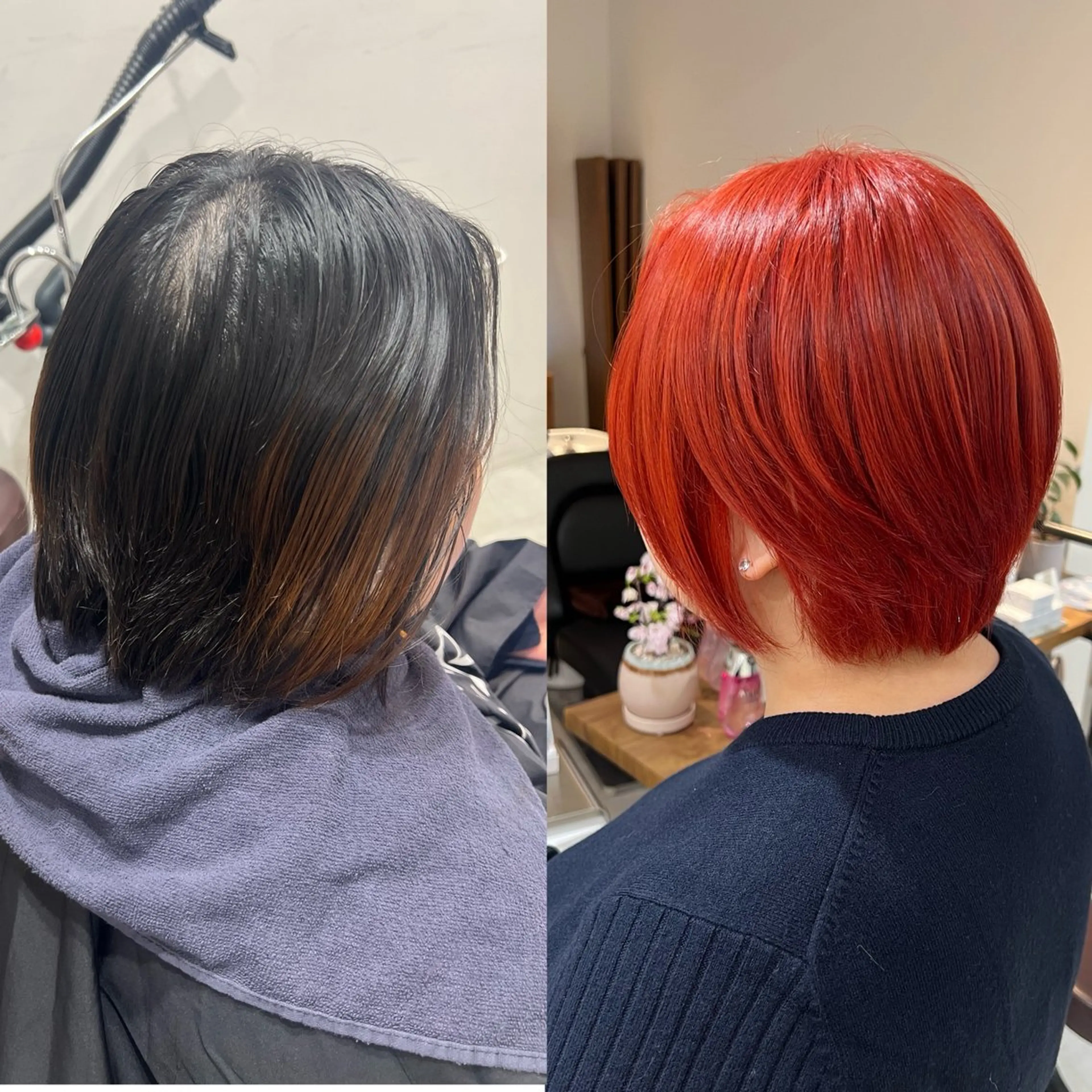 ショート カラー ブリーチ 🫧艶髪矯正🫧 伊原修子のヘアスタイル