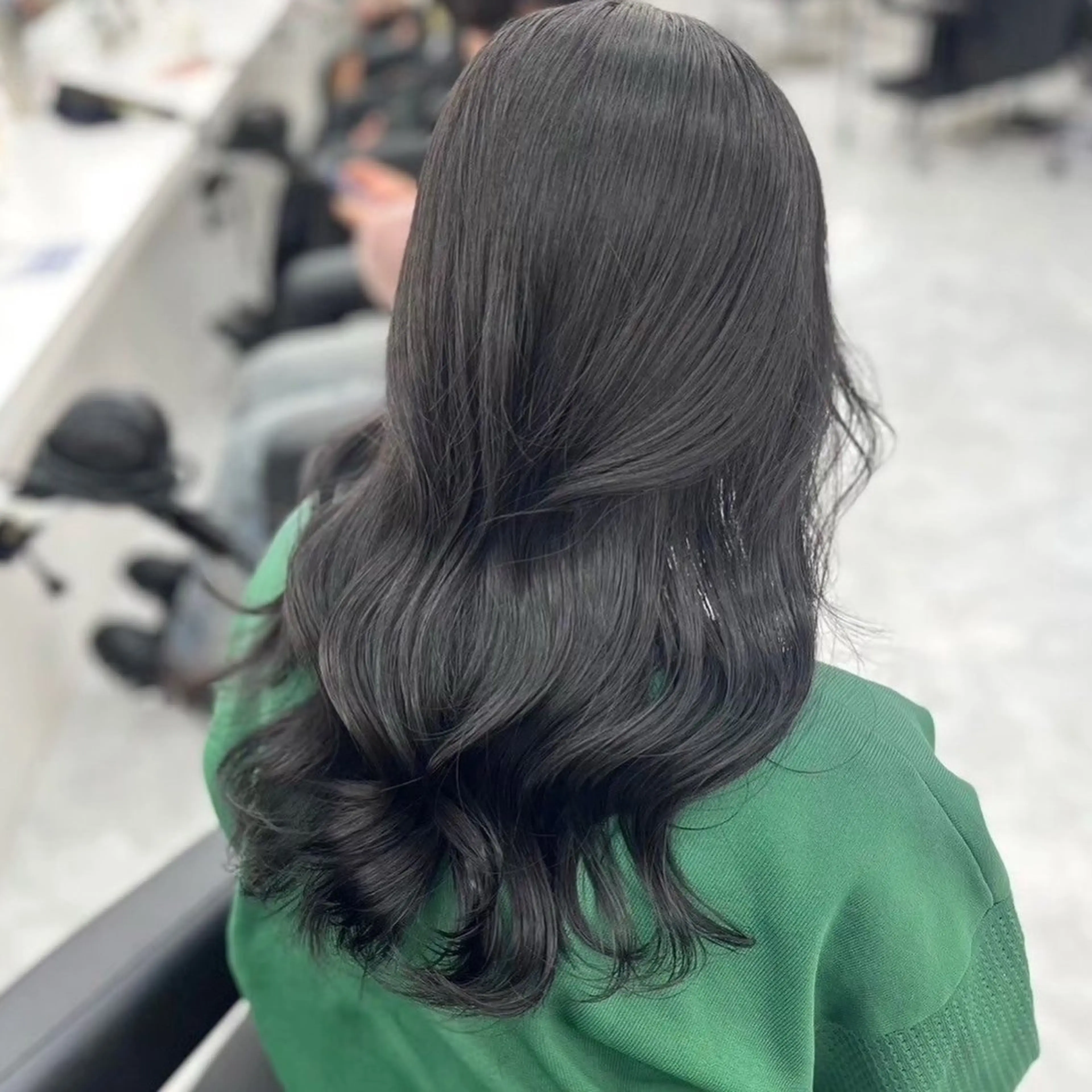 ミディアム カラー ヘアカラー トリートメント ナチュラルベージュ 🧸yuuna🧋のヘアスタイル