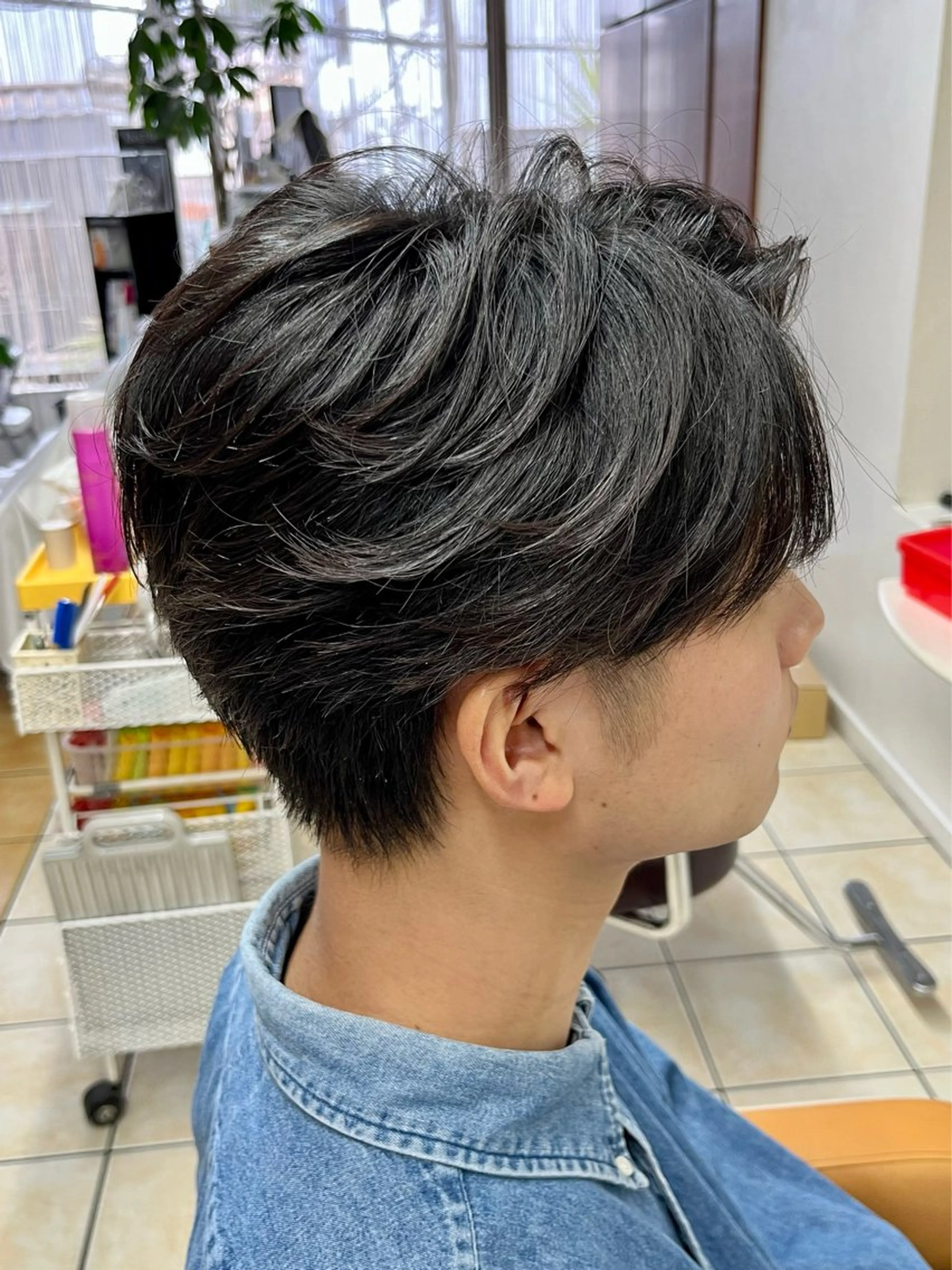 ショート パーマ メンズ カット パーマ メンズ特化/パーマ/ 髪質改善　高野奨馬のヘアスタイル