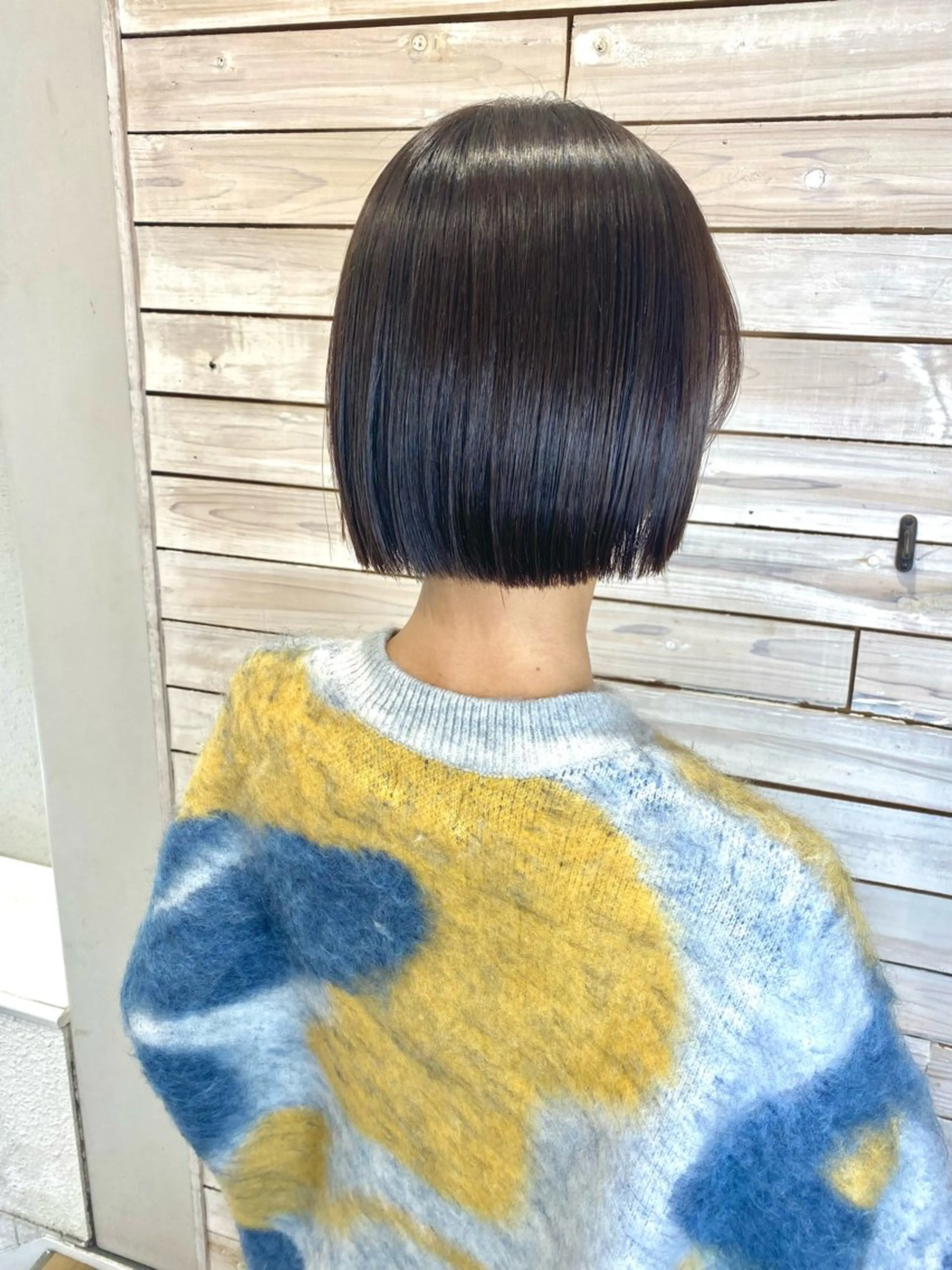 ミディアム ボブ カット 田中 夕子のヘアスタイル