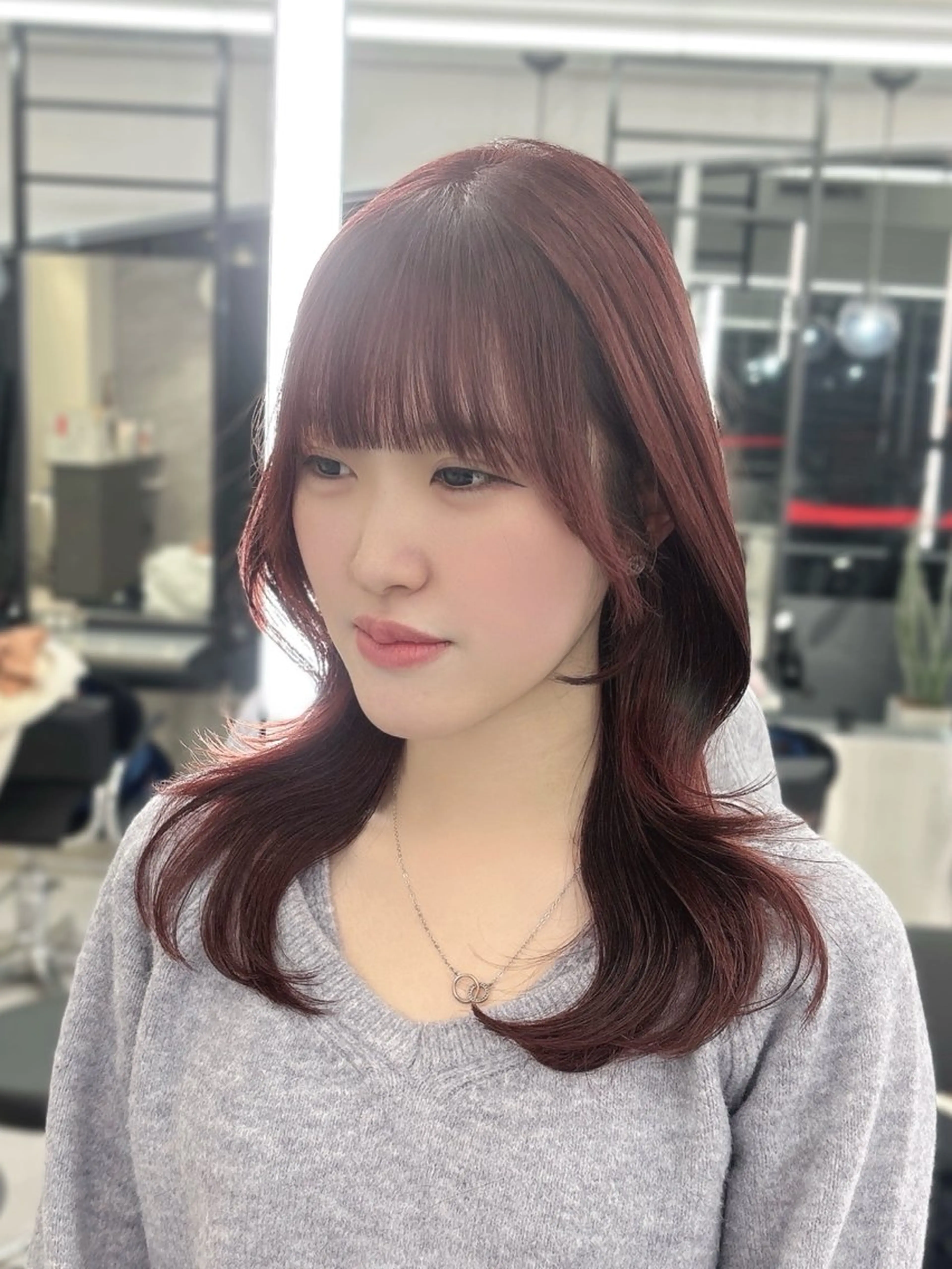 ロング カラー 髪質改善/赤み消し ブリーチなし心斎橋のヘアスタイル