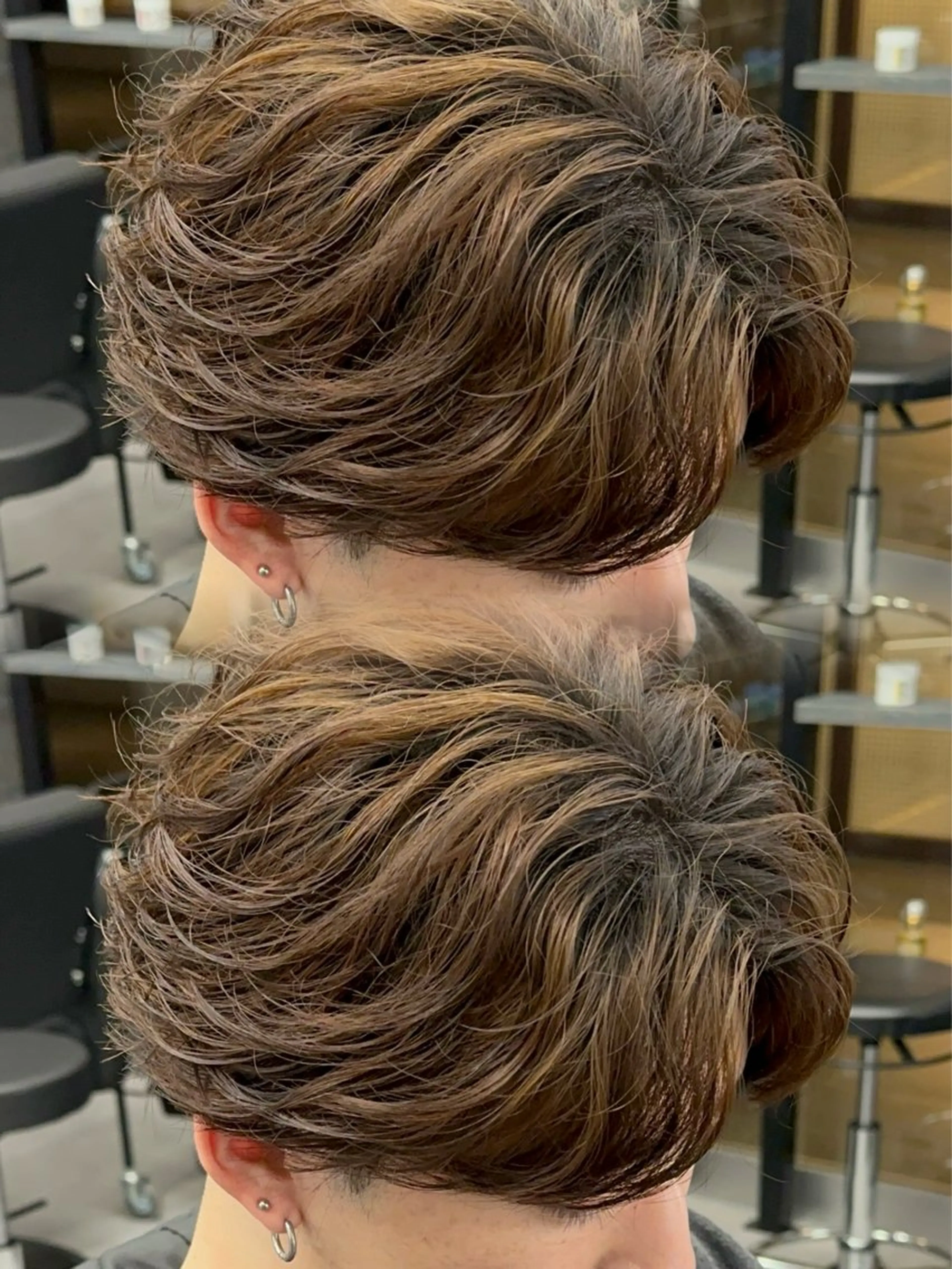 カラー パーマ メンズ フェザーパーマ メンズパーマ カット パーマ 札幌メンズヘア指名 No.1光👑👑のヘアスタイル
