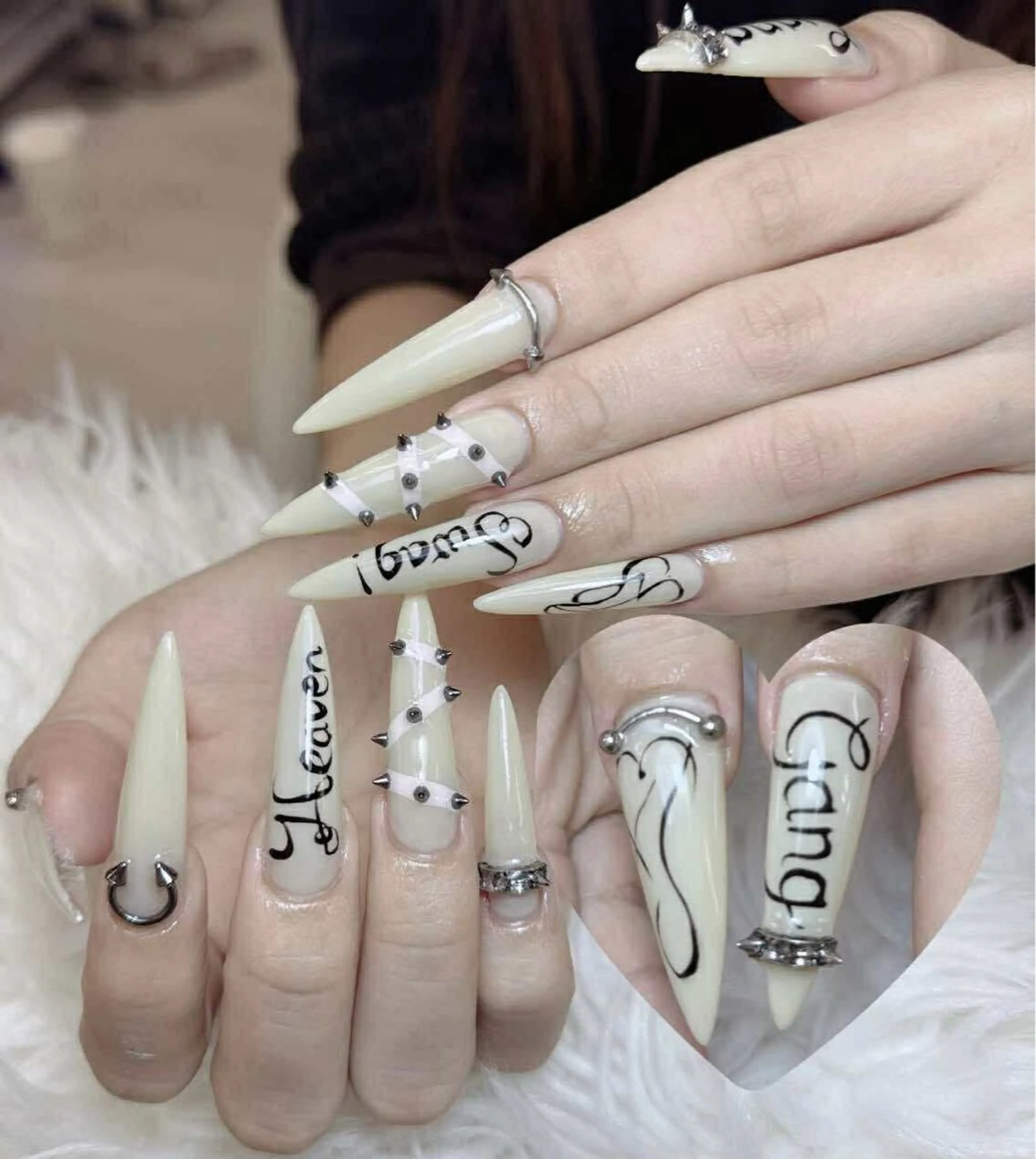 ネイル アートネイル オーロラネイル チークネイル 長さ出し フットネイル ハンドネイル フットネイル ハンドケア Noiranail_ studio所属・Noiranail_ studioのネイルデザイン