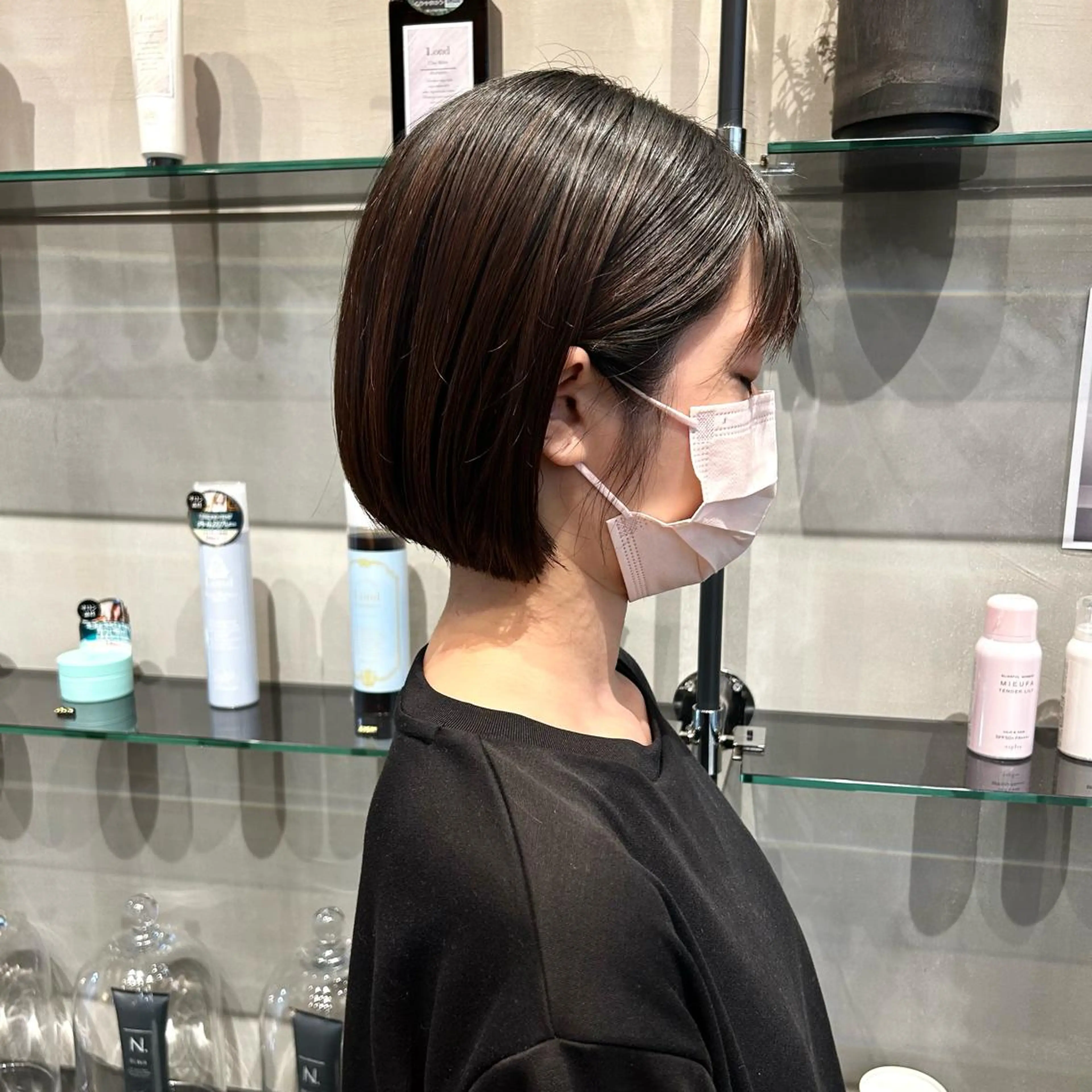 ショート 髪質改善 ANFINI所属・田中 励也 縮毛矯正のヘアスタイル