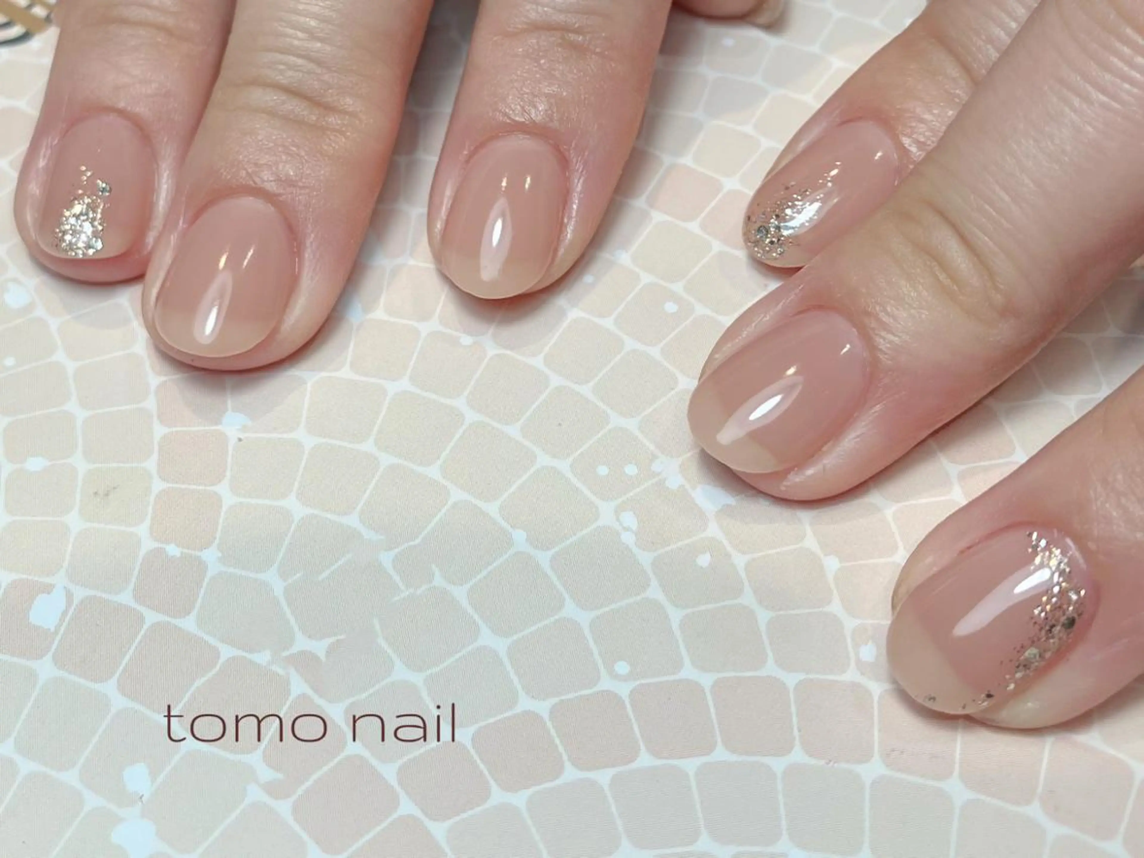 ネイル ラメ(グリッター) ハンドネイル Private nail salon Lune【リュヌ】所属・nail salon tomoのネイルデザイン