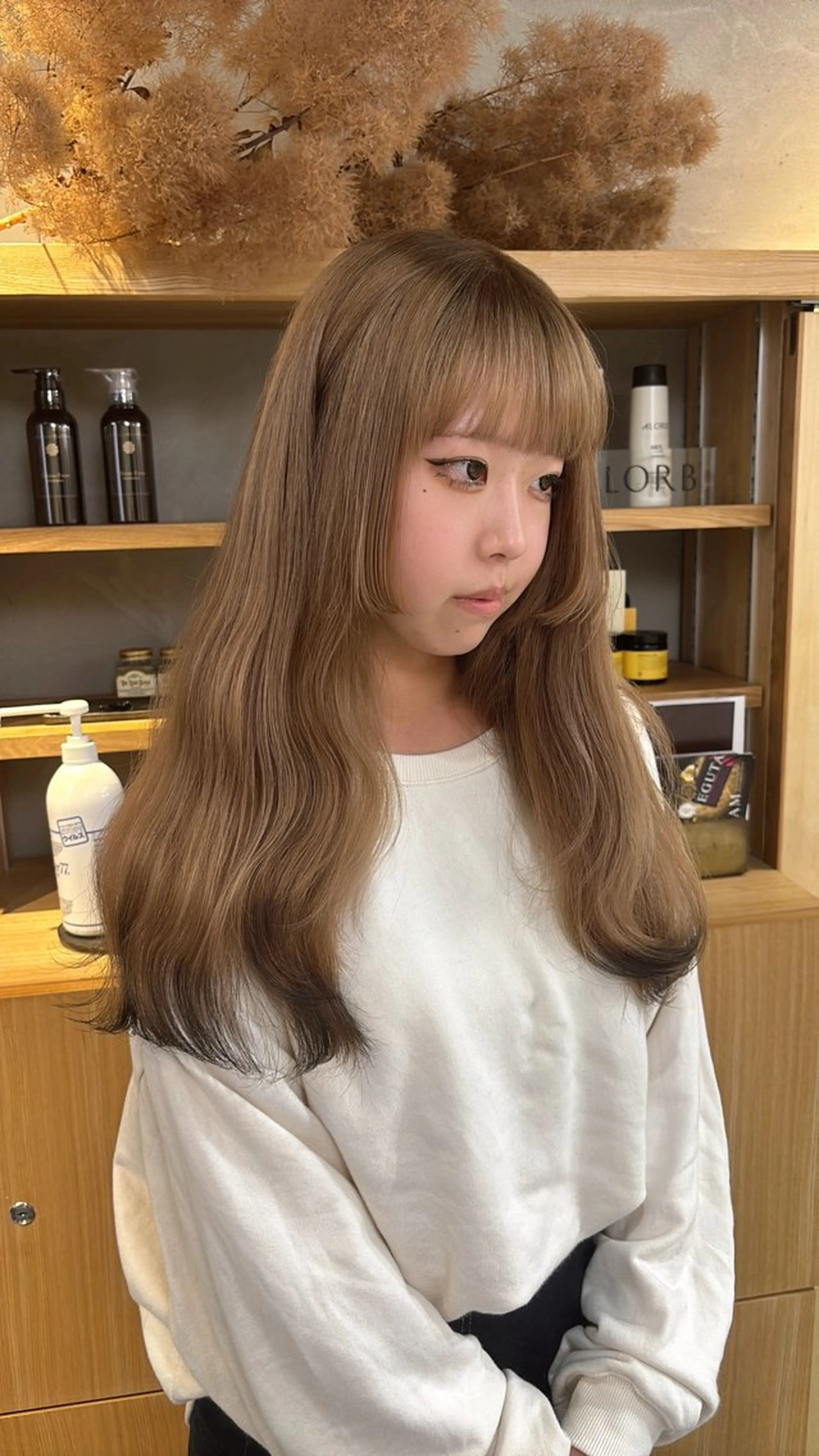 ロング カット Ashe　oleng所属・オモヤ ウタノのヘアスタイル