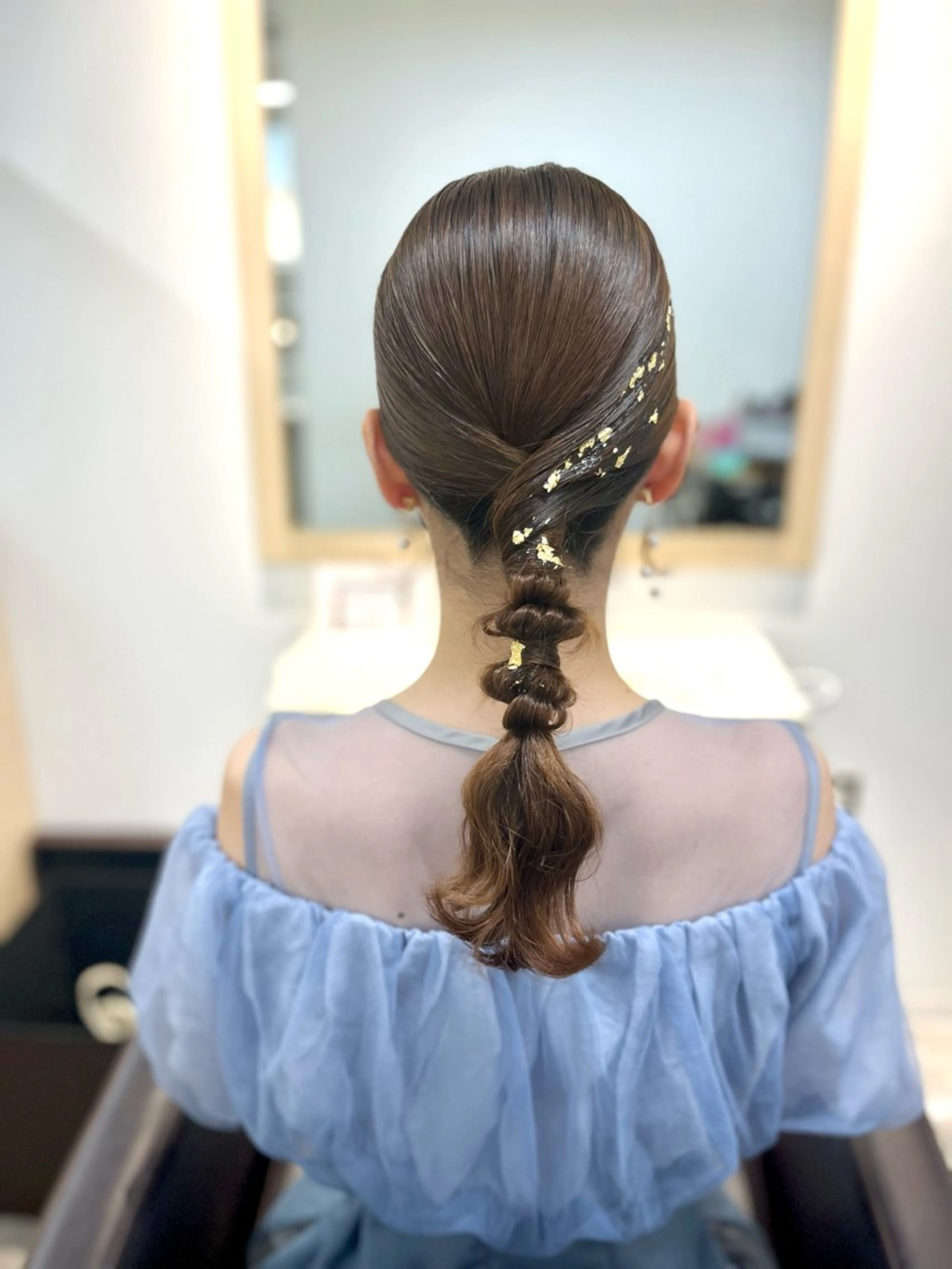 ヘアアレンジ ポニーテール ヘアセット 似合わせヘアメイク 💐オダギリチアキのヘアスタイル