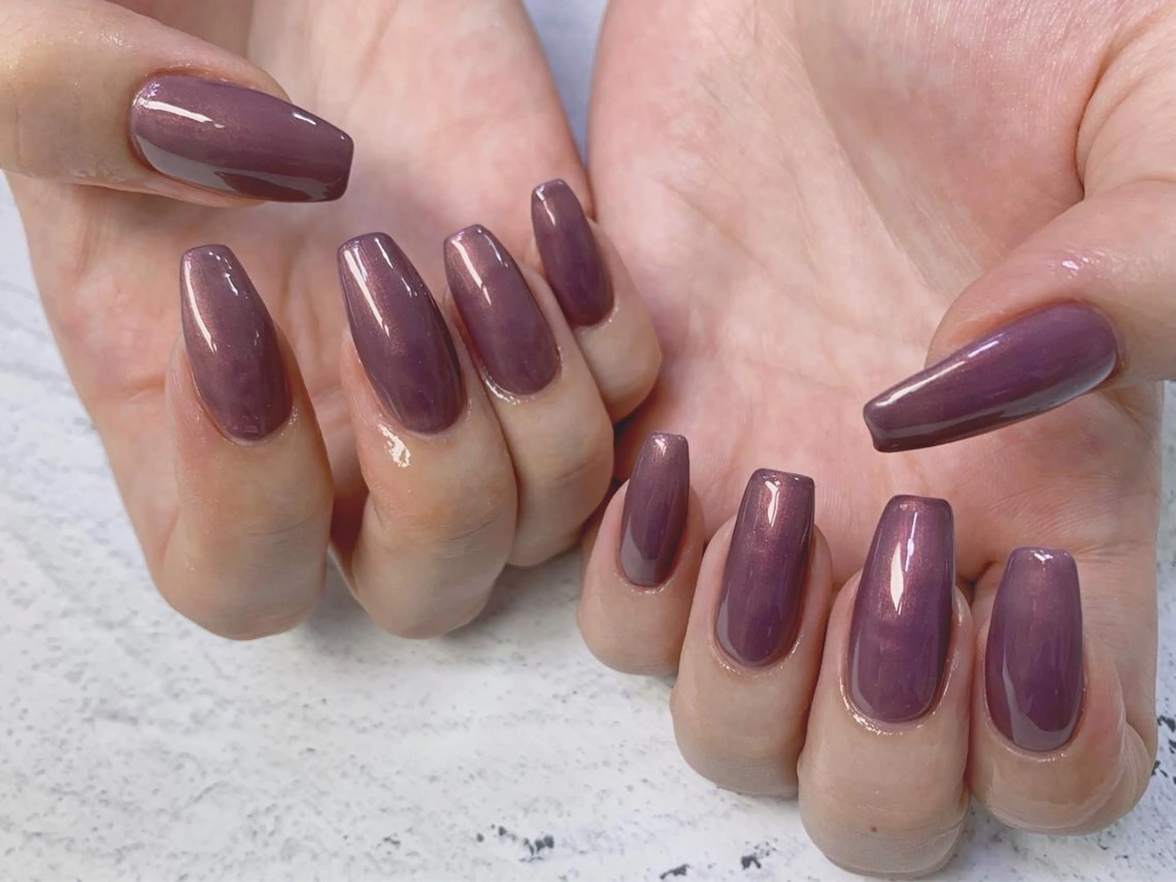 ネイル ワンカラーネイル ハンドネイル 🎀ココア🎀 sunnailのネイルデザイン