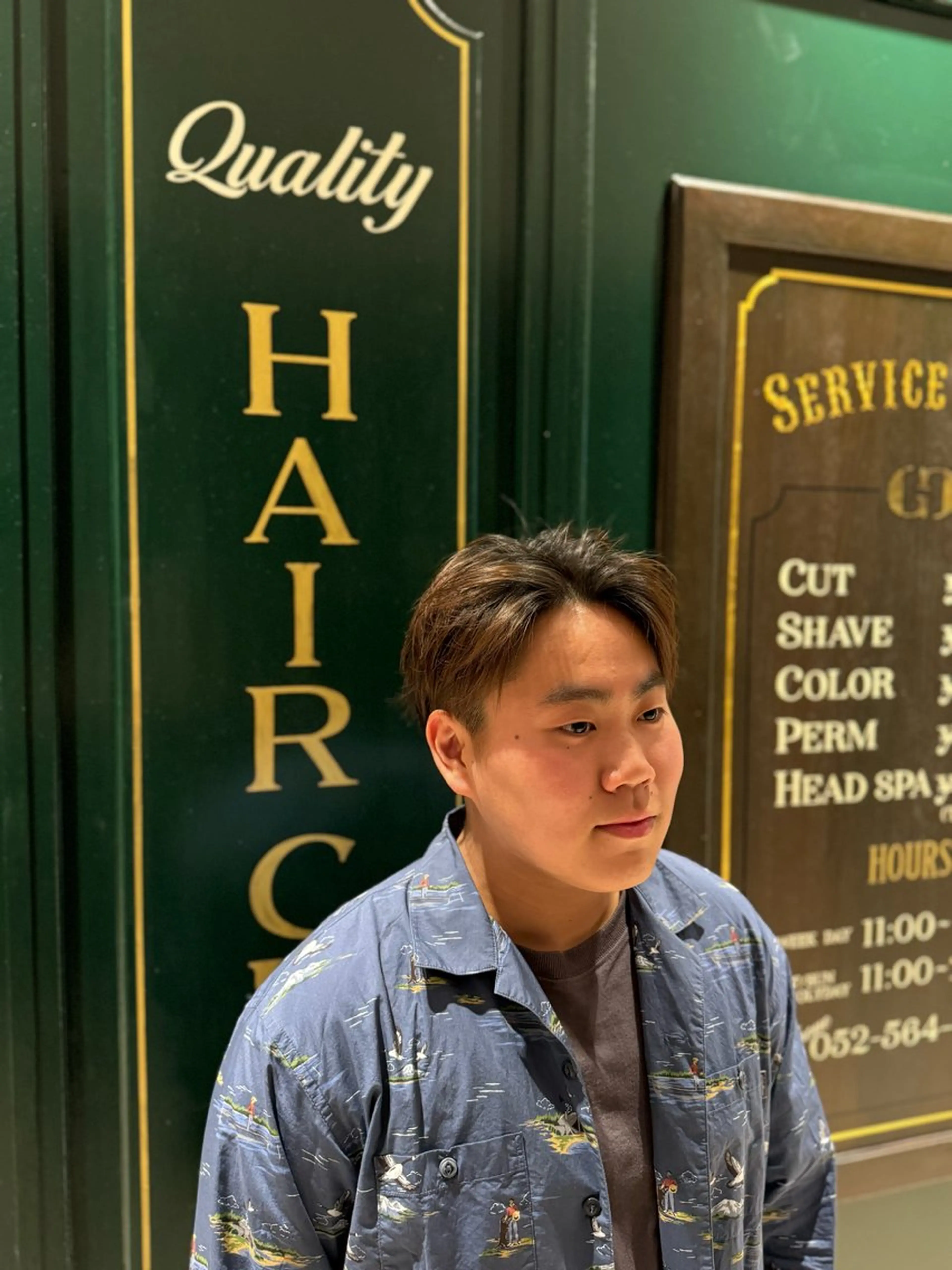 ミディアム ヒロ銀座バーバーショップ名古屋本店所属・小島 優奈のヘアスタイル