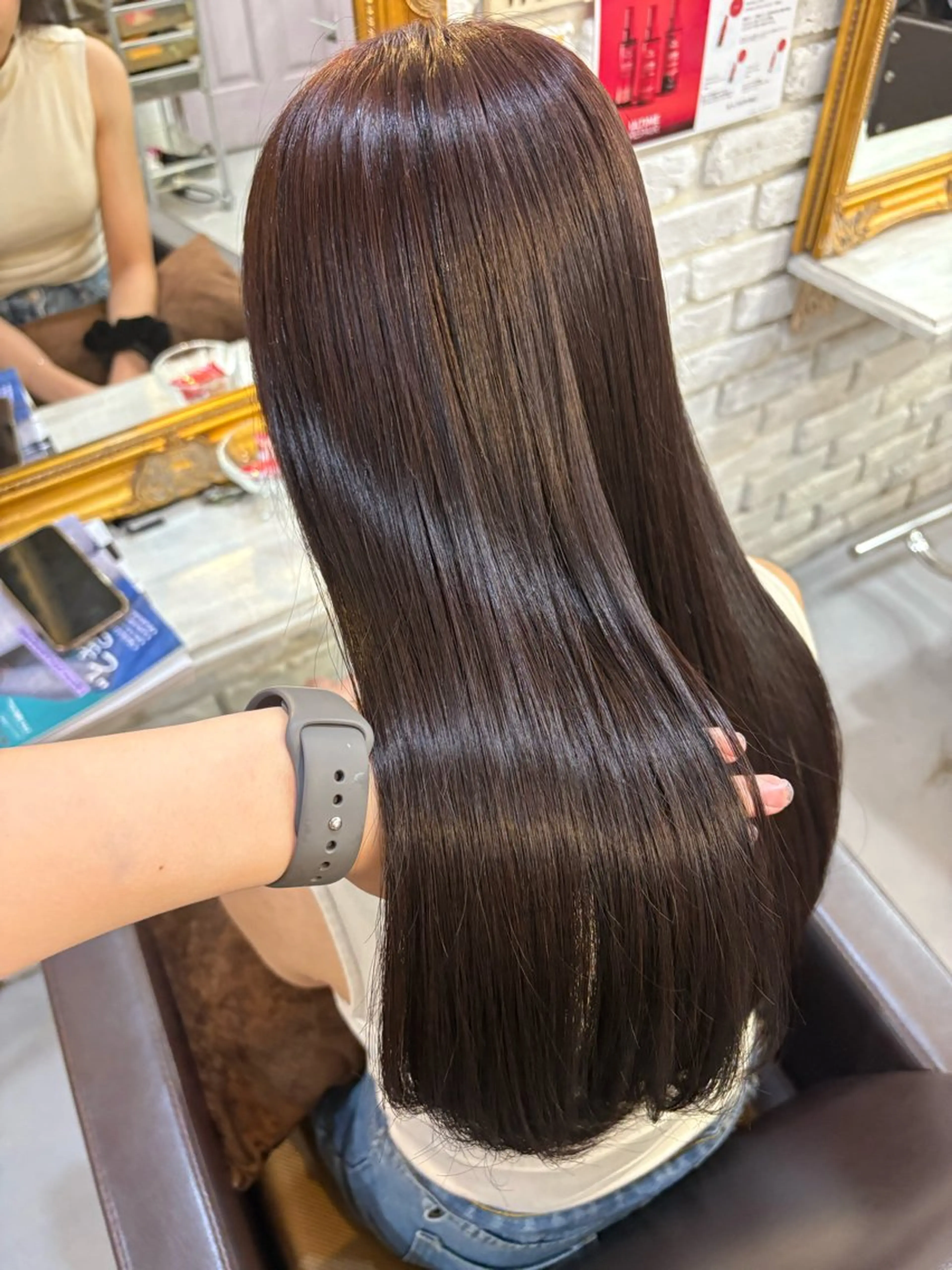 ロング カラー ラベンダーカラー 🪞透明感ツヤ｜ 垢抜けモテ💖｜華凜のヘアスタイル