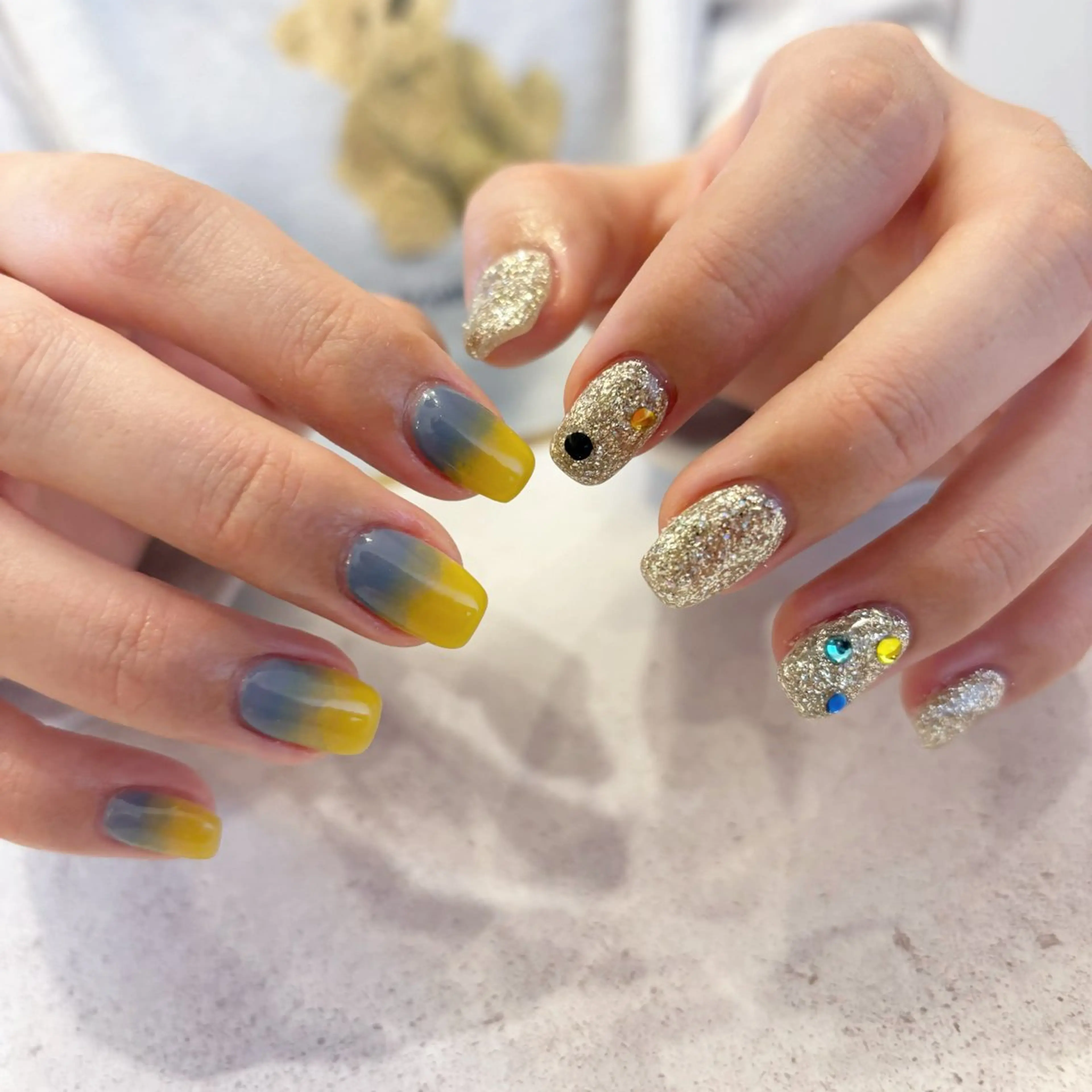 ネイル ハンドネイル Sea  nail by emaのネイルデザイン