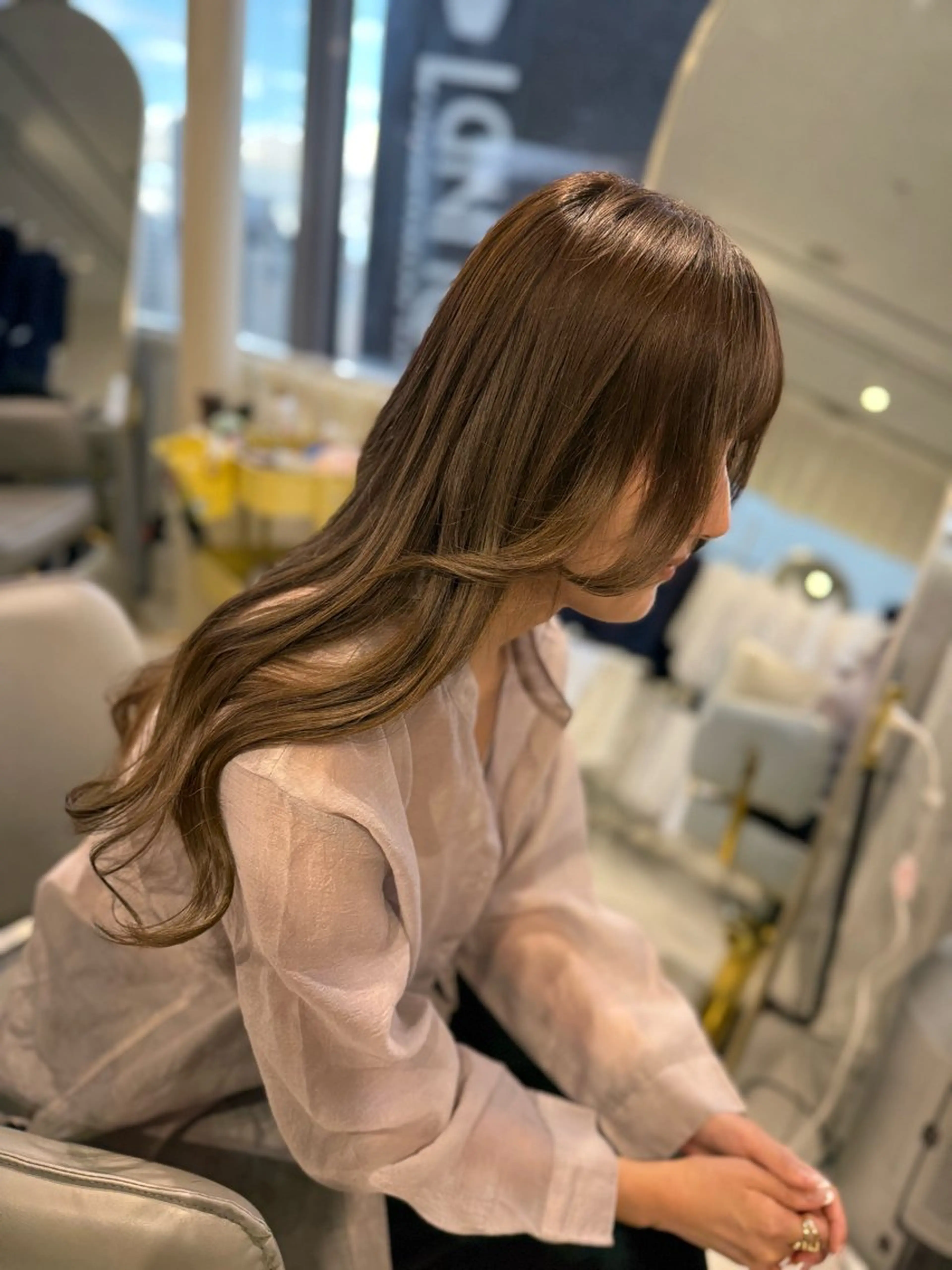 顔周りカット➕ヘアセットの写真