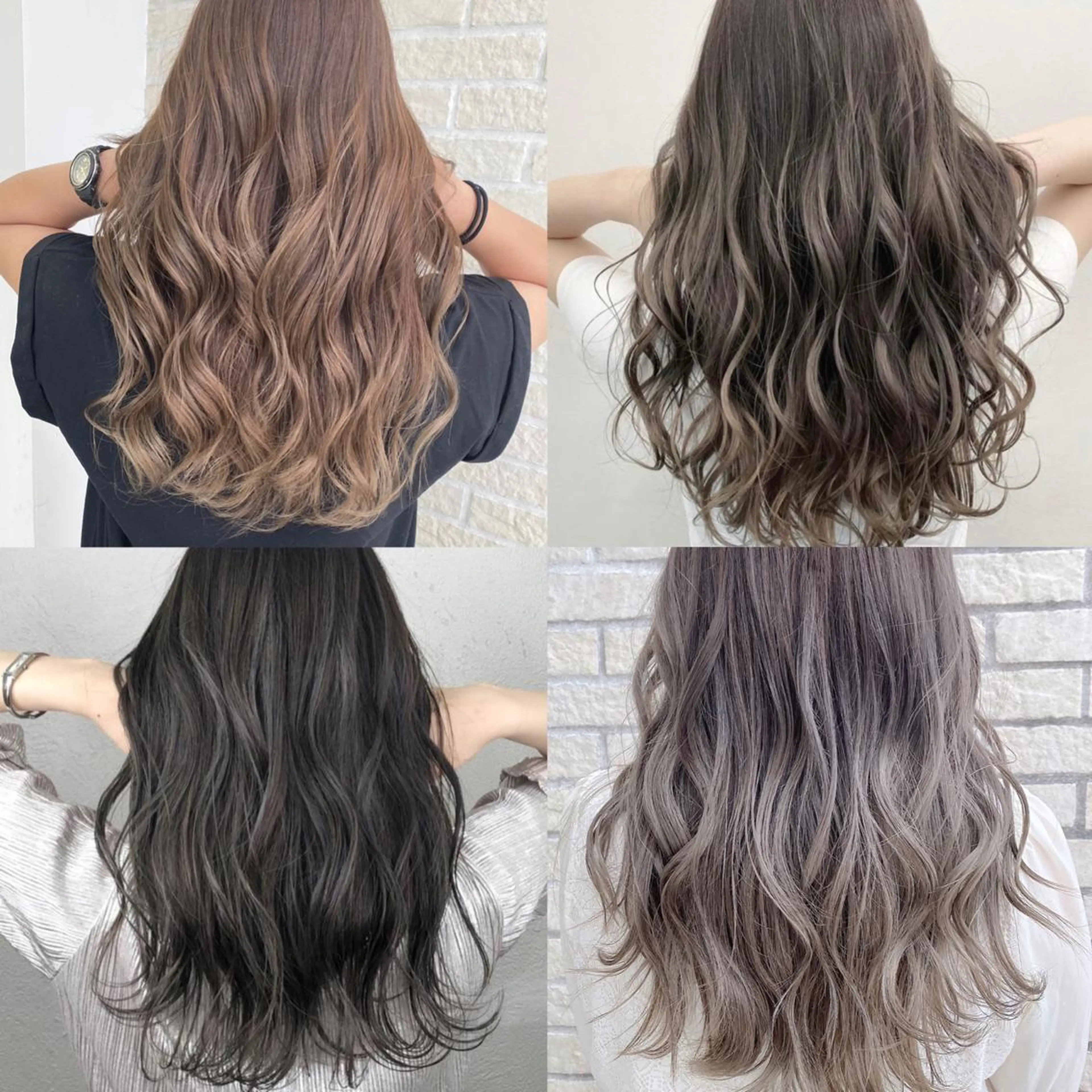 ミディアム カラー ミディアムパーマ ベージュカラー ブリーチ ブラウンカラー グレージュ ヘアカラー トリートメント 艶髪レイヤー屋さん 大澤竜馬のヘアスタイル