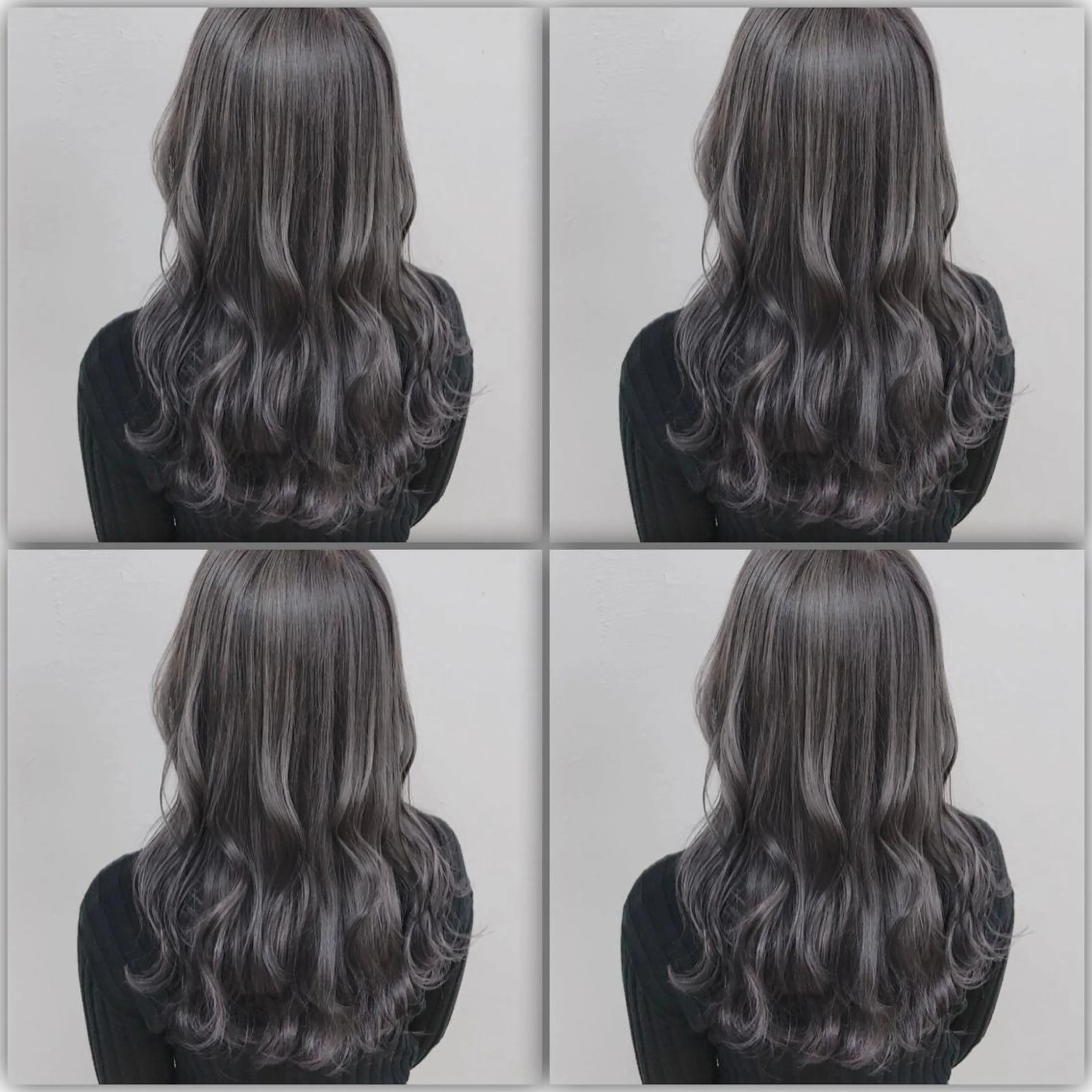 セミロング カラー ケアブリーチ 韓国レイヤーKYONのヘアスタイル