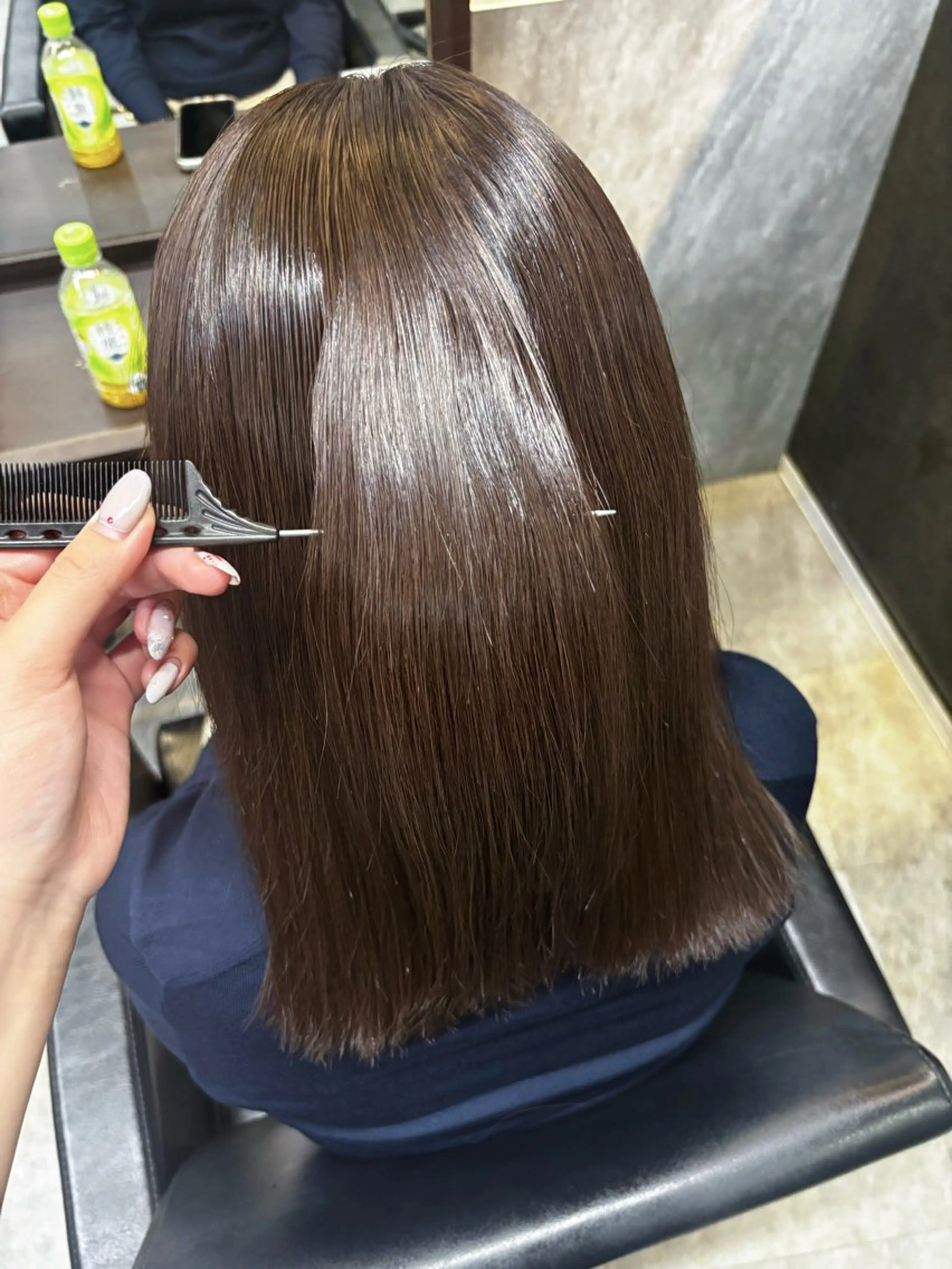 ミディアム カラー 川南 花恋のヘアスタイル