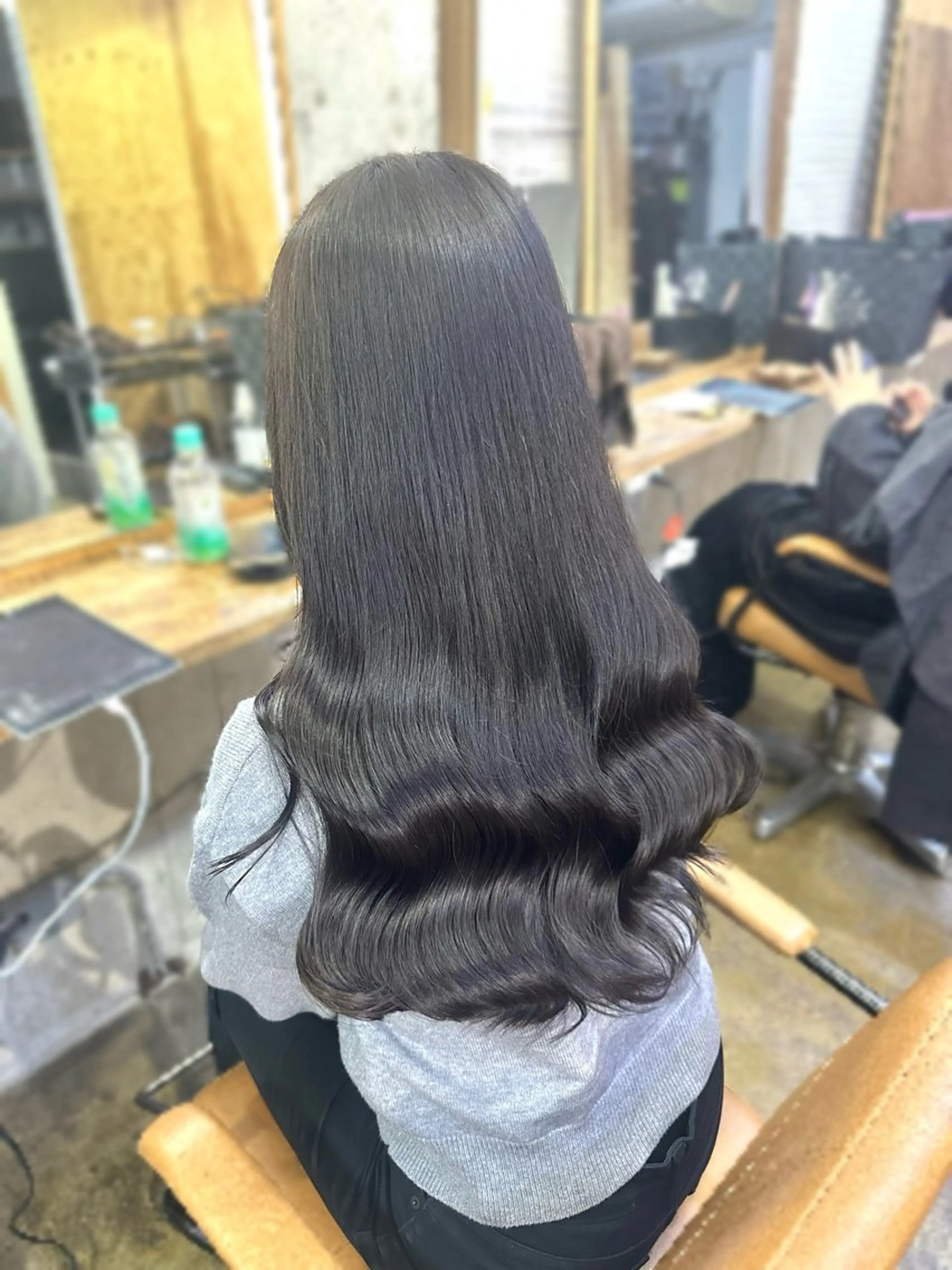 ロング カラー ヘアカラー トリートメント ︎︎カイ ミズキ 🐰𝜗𝜚のヘアスタイル