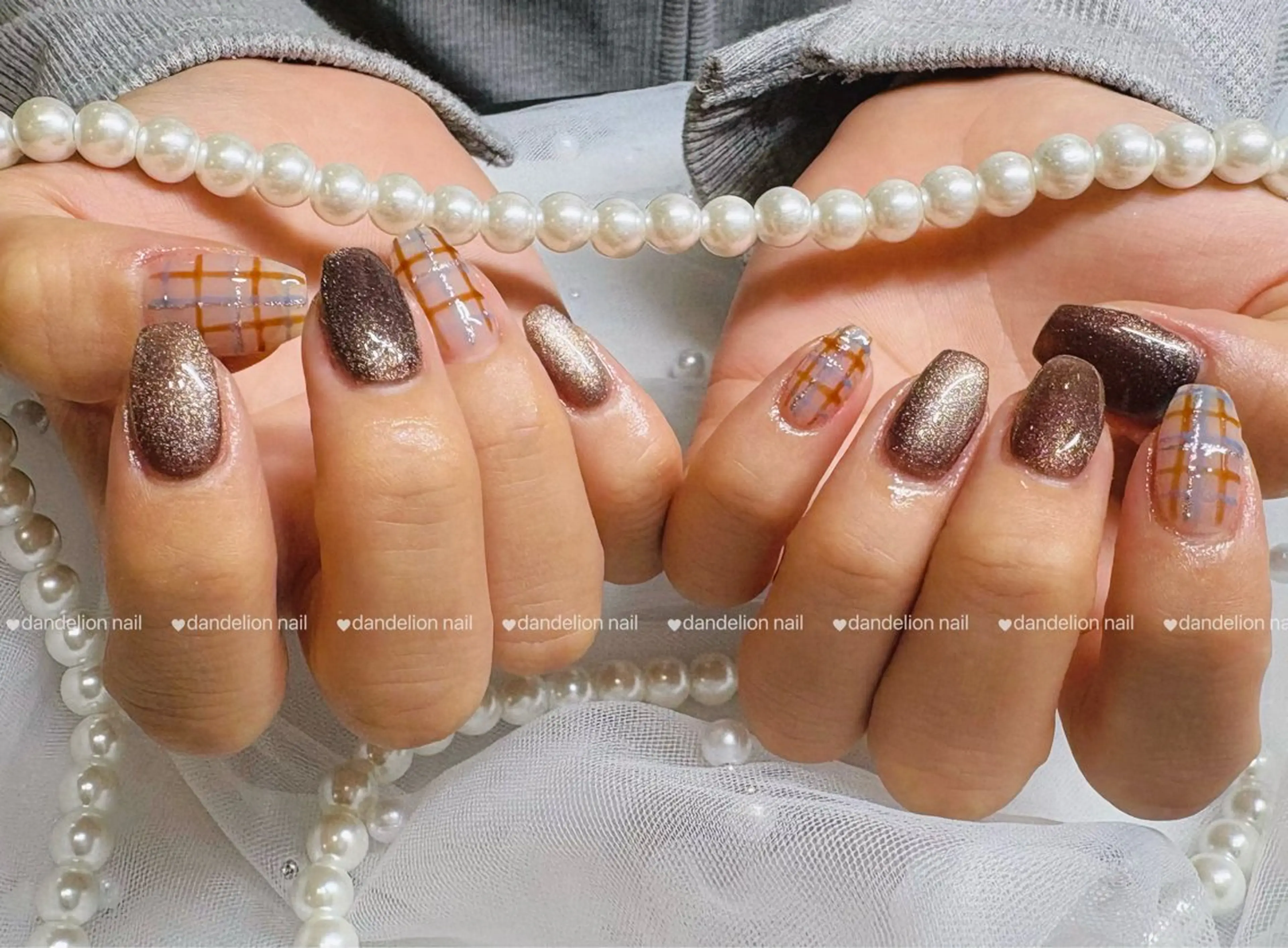 ネイル 持ち込み ハンドネイル dandelion nail北千住のネイルデザイン