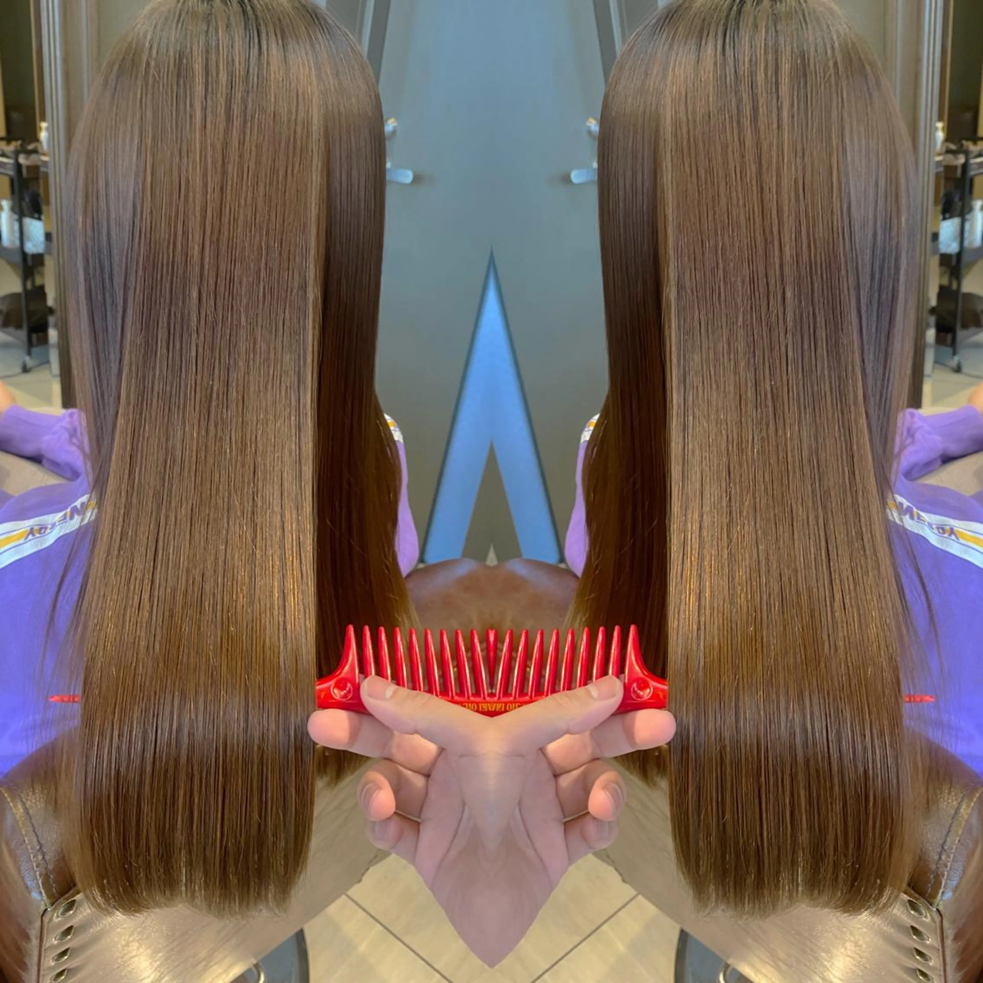 パーマ 縮毛矯正 LOANA ROPPONGI所属・LOANA六本木 比嘉翼のヘアスタイル