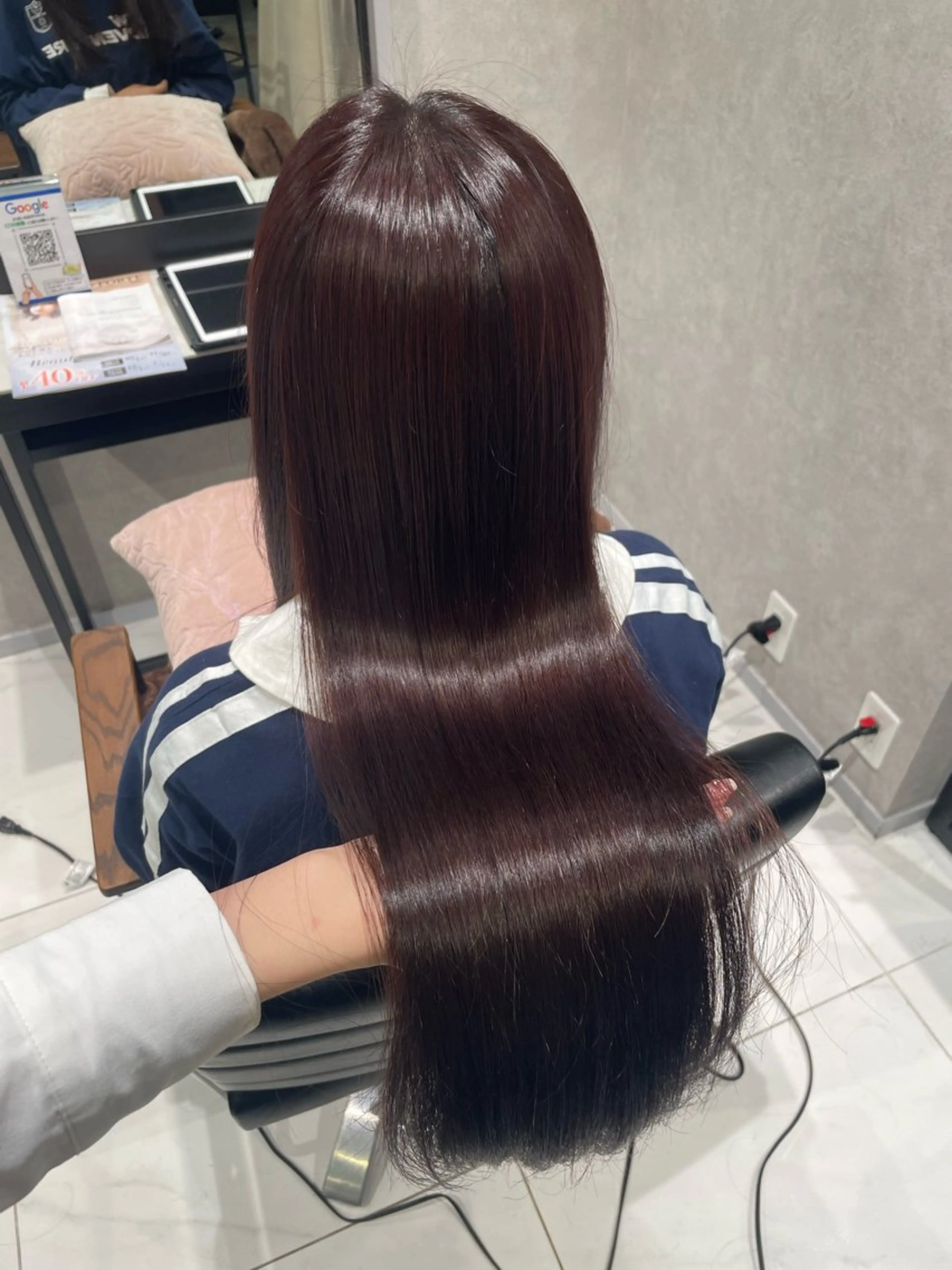 ロング ヘアカラー トリートメント 髪質改善カラー🤎/ 透明感🫧/みさきのヘアスタイル