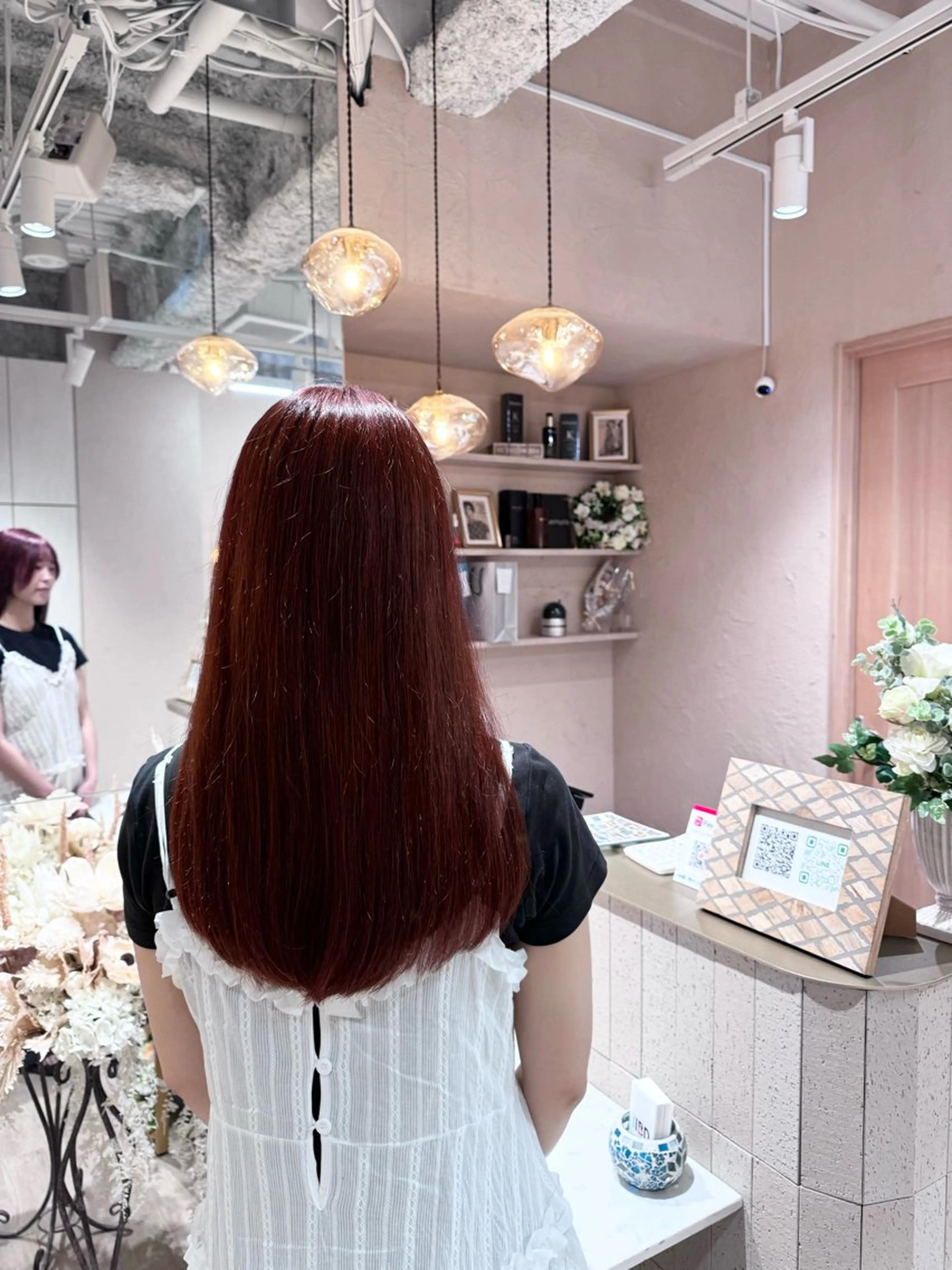 セミロング カラー カット ヘアカラー トリートメント 韓国レイヤー/髪質 改善/縮毛🤍吉田のヘアスタイル