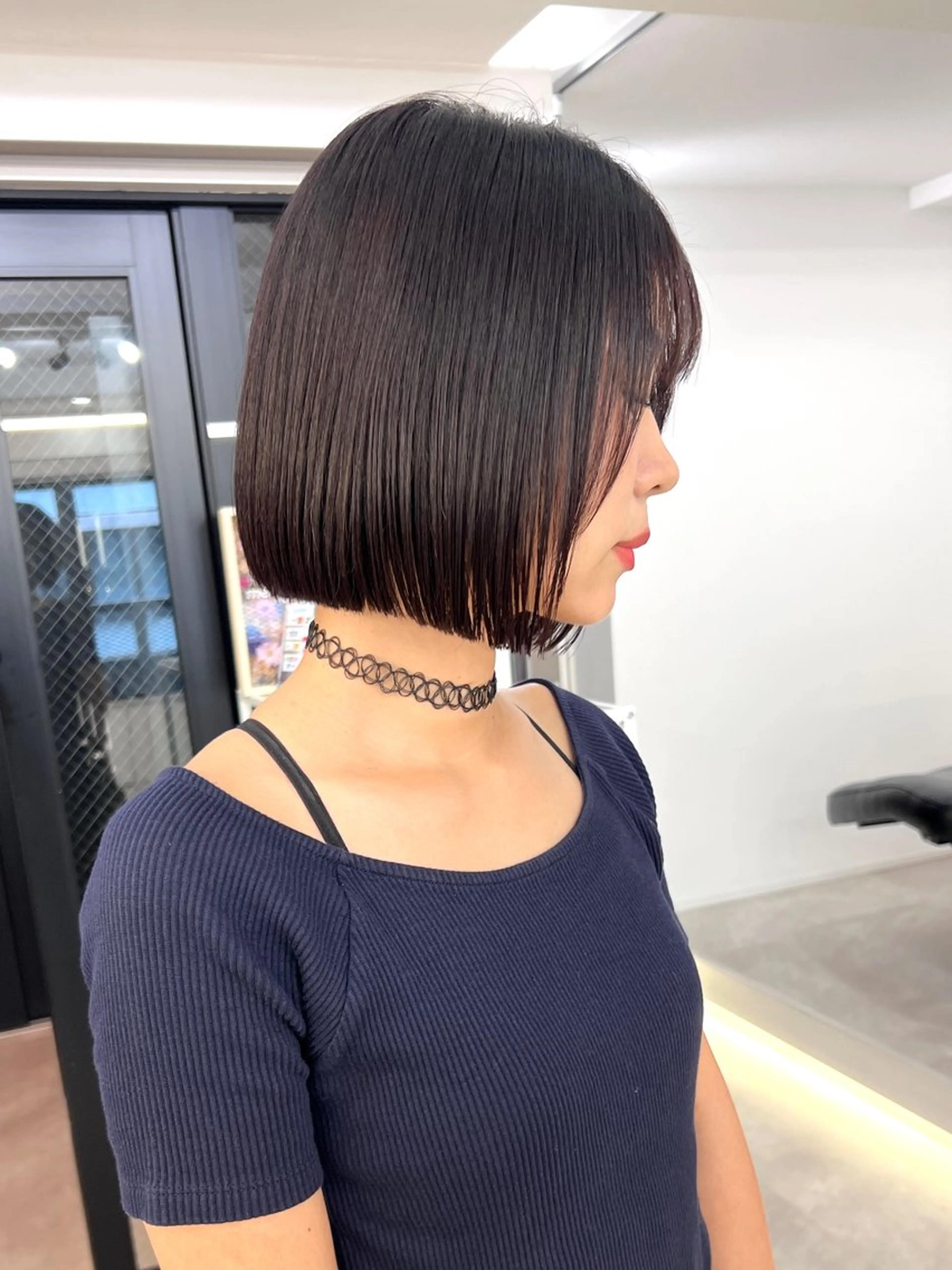 ショート 切りっぱなしボブ 前下がりボブ ショートボブ ボブ タンバルモリ カット ヘアカラー ショート/ ボブ/今井皓のヘアスタイル