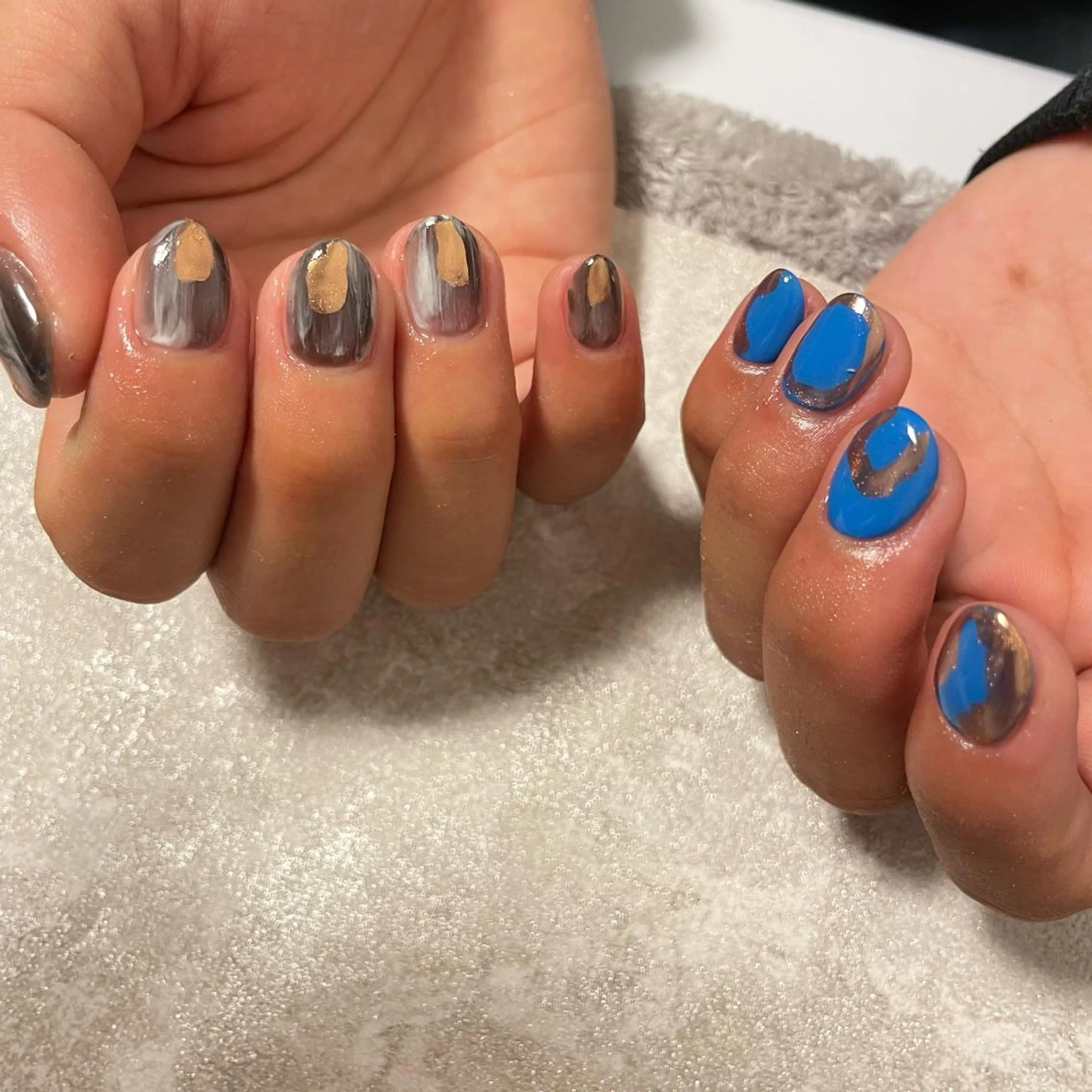 ショート ネイル アートネイル ニュアンスネイル Re:st〔リスト〕所属・ayane Re:st〔リスト〕のネイルデザイン