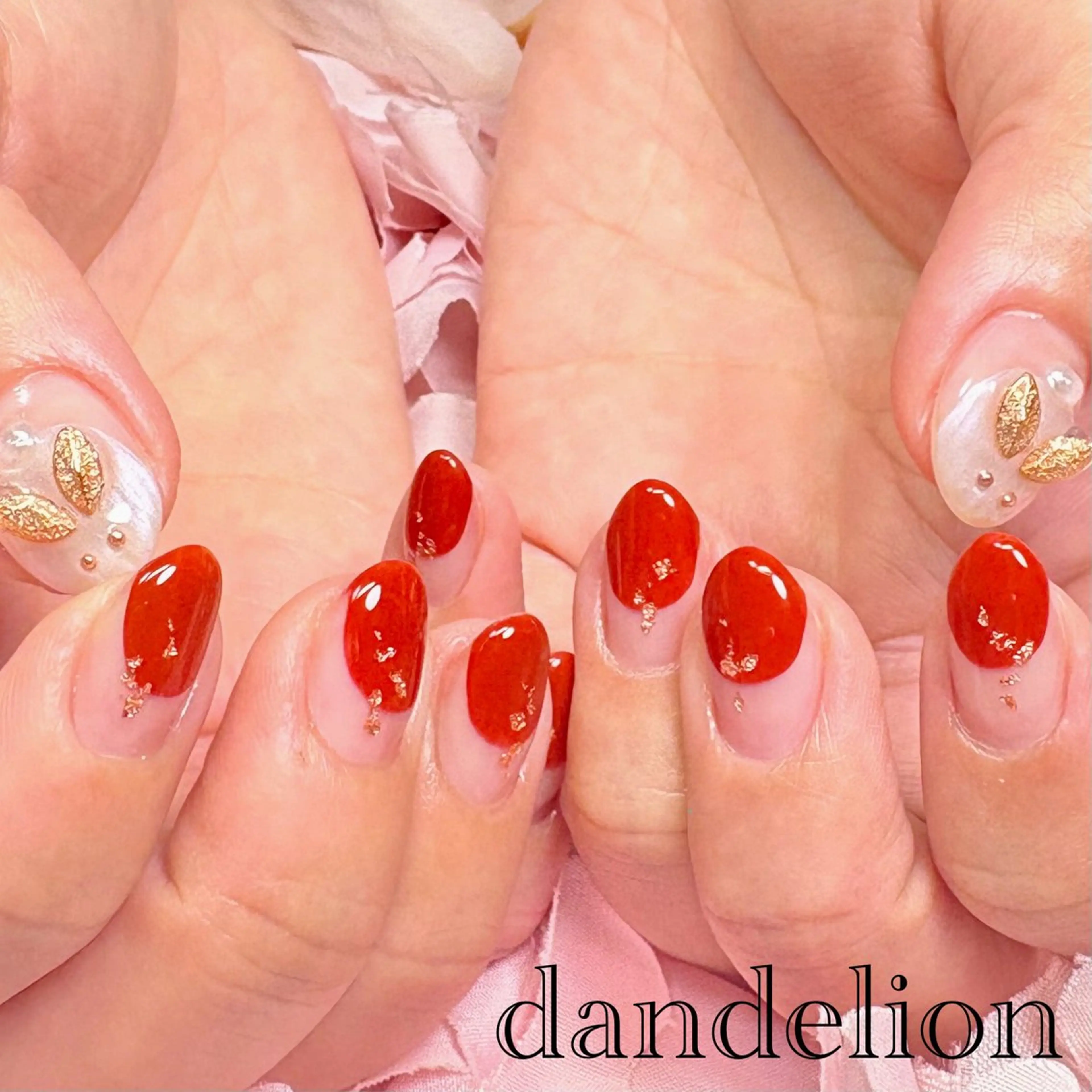 ネイル ハンドネイル ハンドケア dandelion ダンデライオンのネイルデザイン