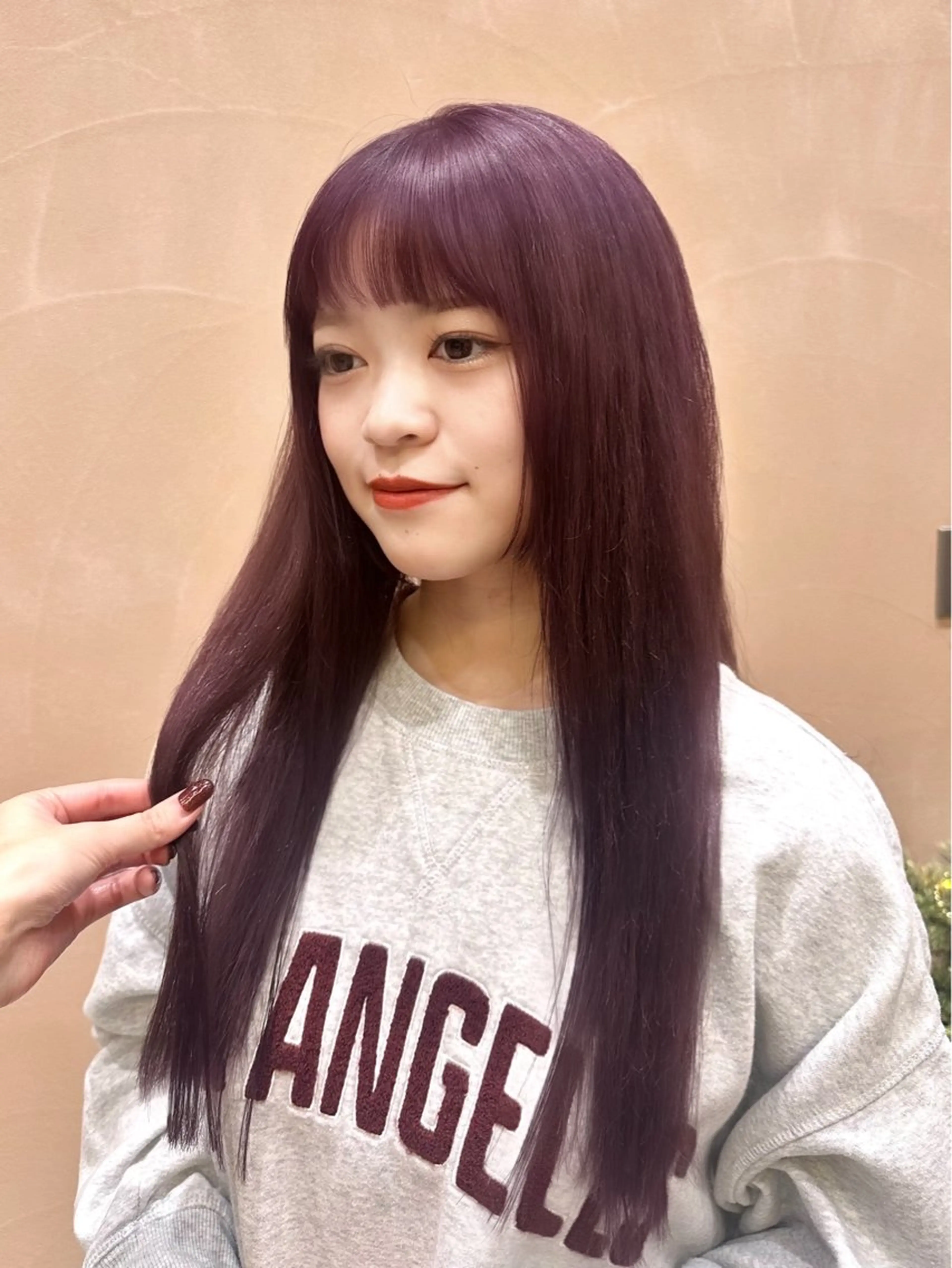 ロング カラー カット ヘアカラー 縮毛矯正 トリートメント 💖🌷越後 遥🌷💖のヘアスタイル