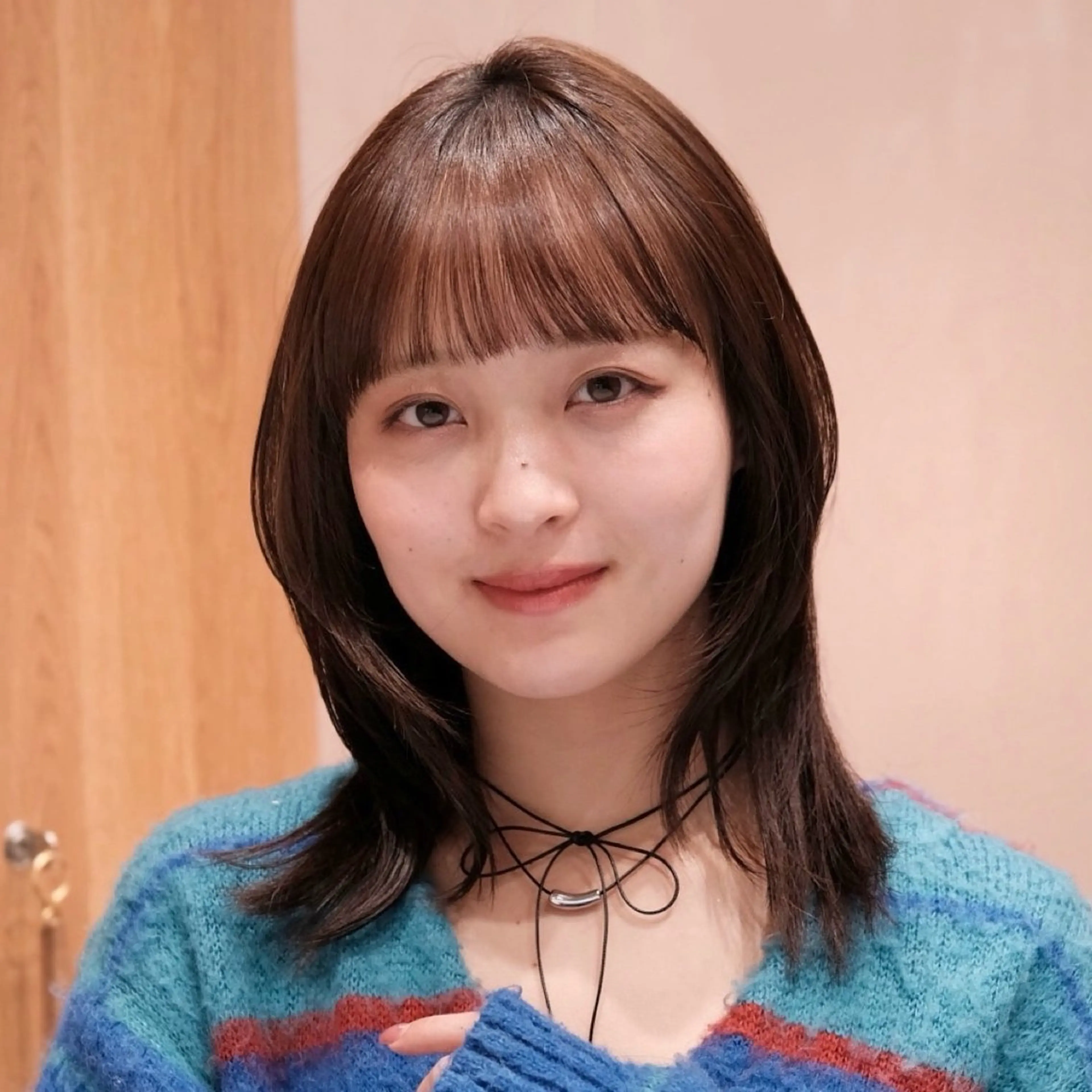 ミディアム カラー ブリーチ/暖色/ ダブルカラー/ゆきなのヘアスタイル